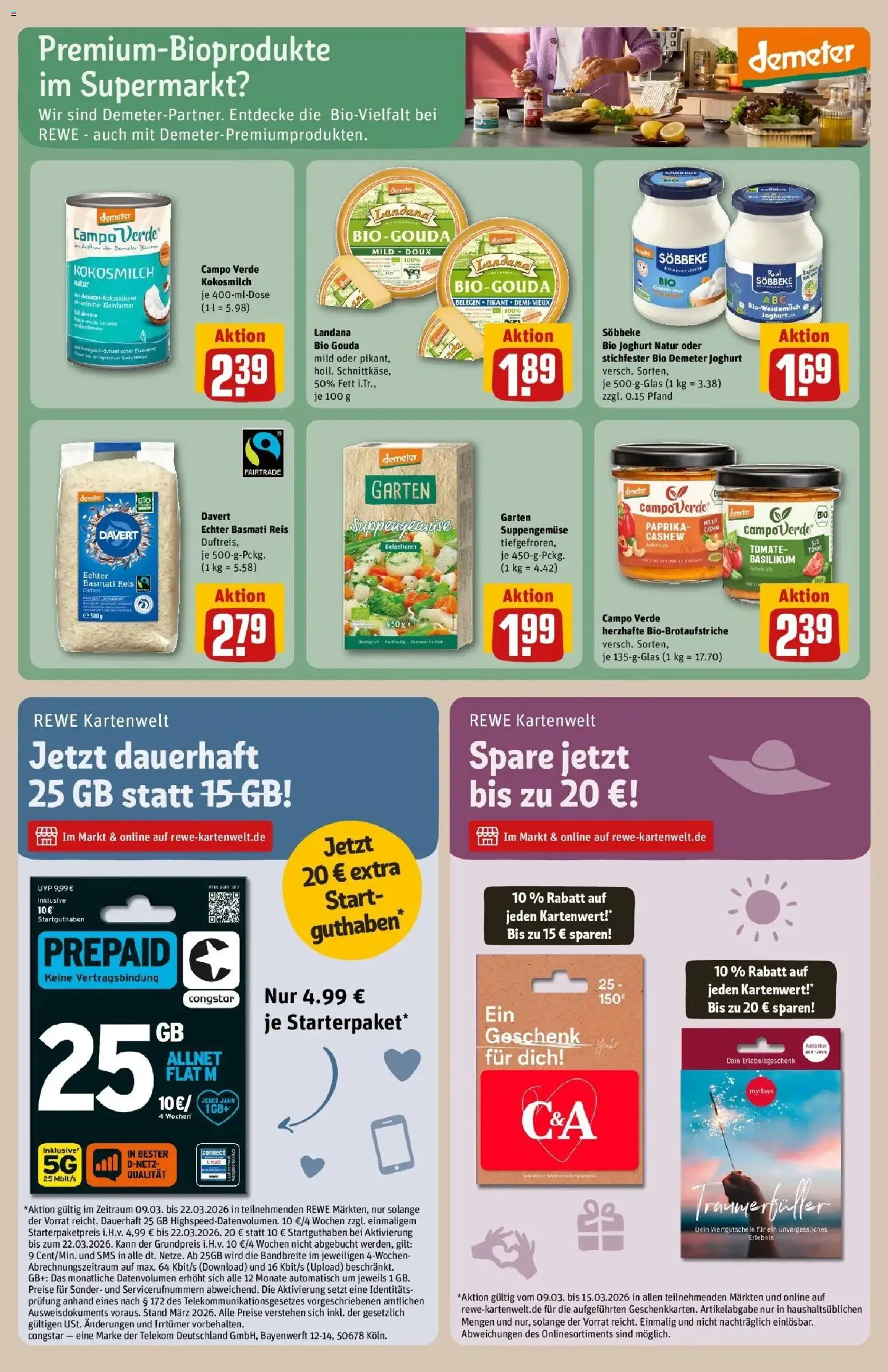 Rewe Prospekt Kiel	 – gültig ab 09.03.2026 | Seite: 29 | Produkte: Joghurt, Gouda, Paprika, Reis
