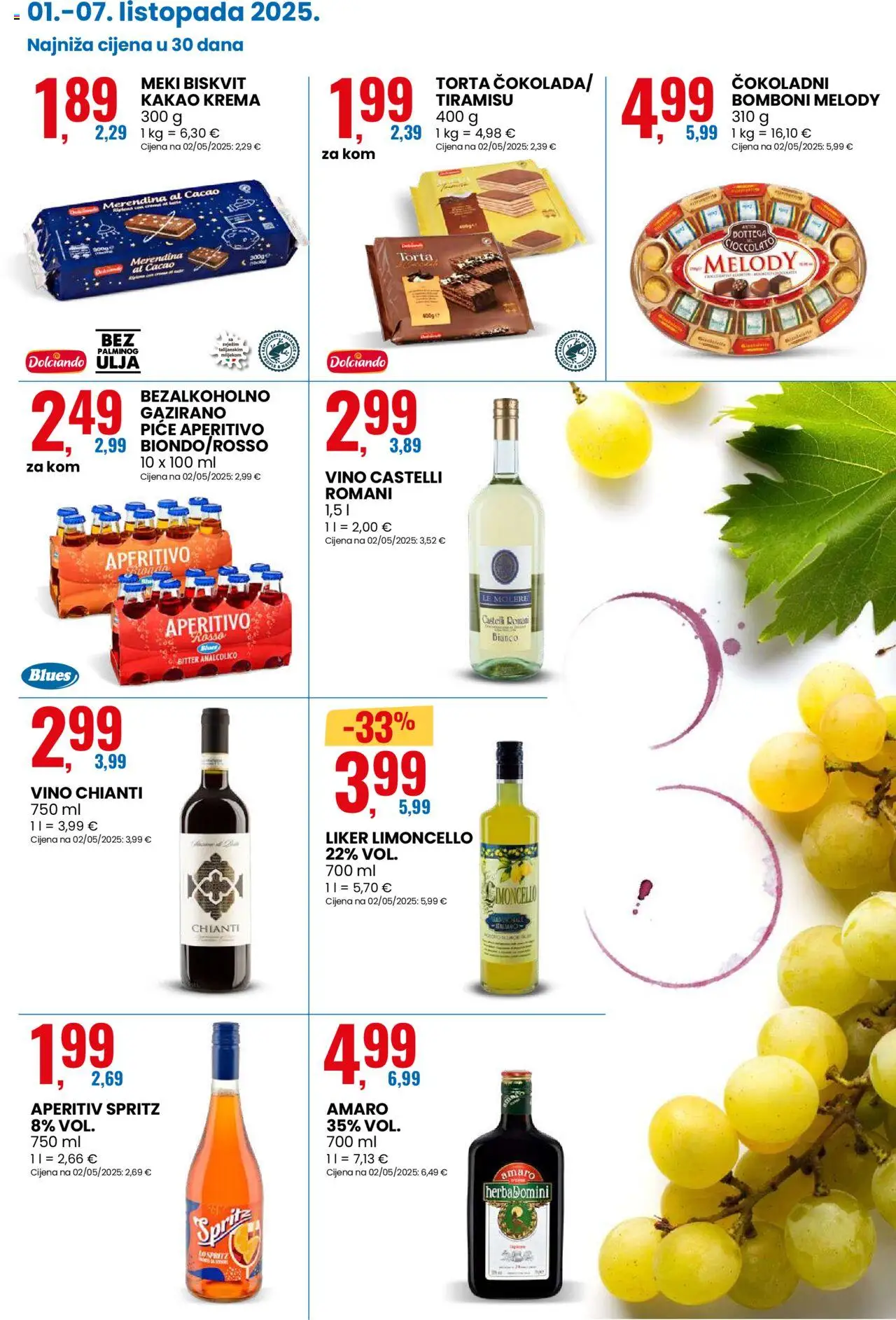 Eurospin katalog | vrijedi od 01.10.2025 | Stranica: 7 | Proizvodi: Vino, Krema, Liker, Kakao