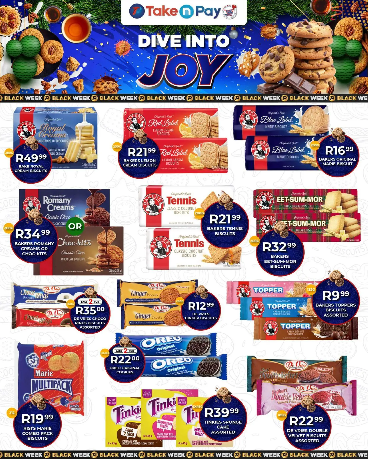 New Take n Pay catalogue – valid from 25.11.2025 | Page: 6 | Products: Cake, Biscuits, Syrup, Lemon