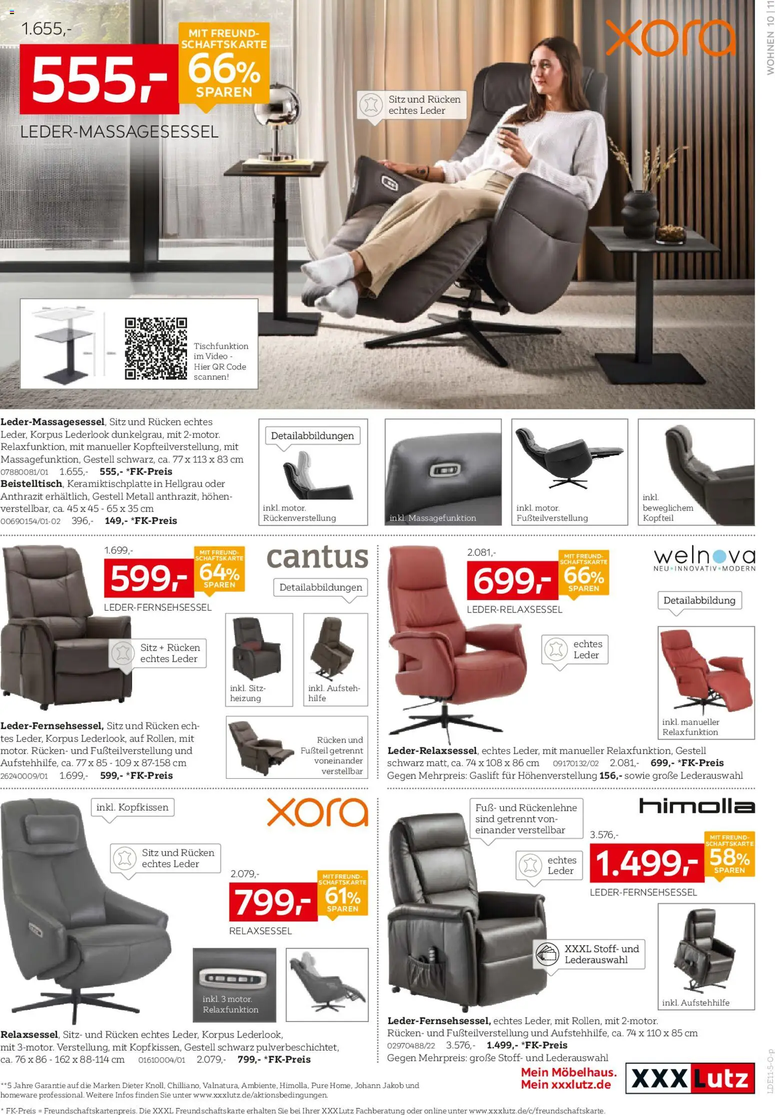 XXXL Lutz Polstermöbel-Testerinnen und -Tester gesucht! – gültig ab 26.10.2025 | Seite: 11 | Produkte: Relaxsessel, Öl, Kopfkissen, Video