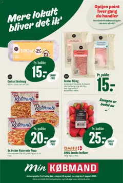 Eksempel på tilbudsavis Min Købmand - Tilbudsavis fra butik Min Købmand gyldig fra 01.08.2025