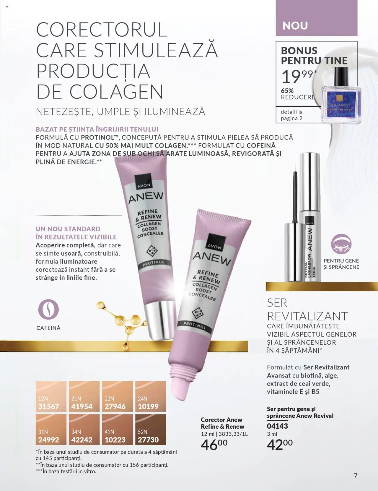 Noul catalog Avon – valabil de la 01.10.2025 | Pagină: 9 | Produse: Serum, Concealer, Ceai