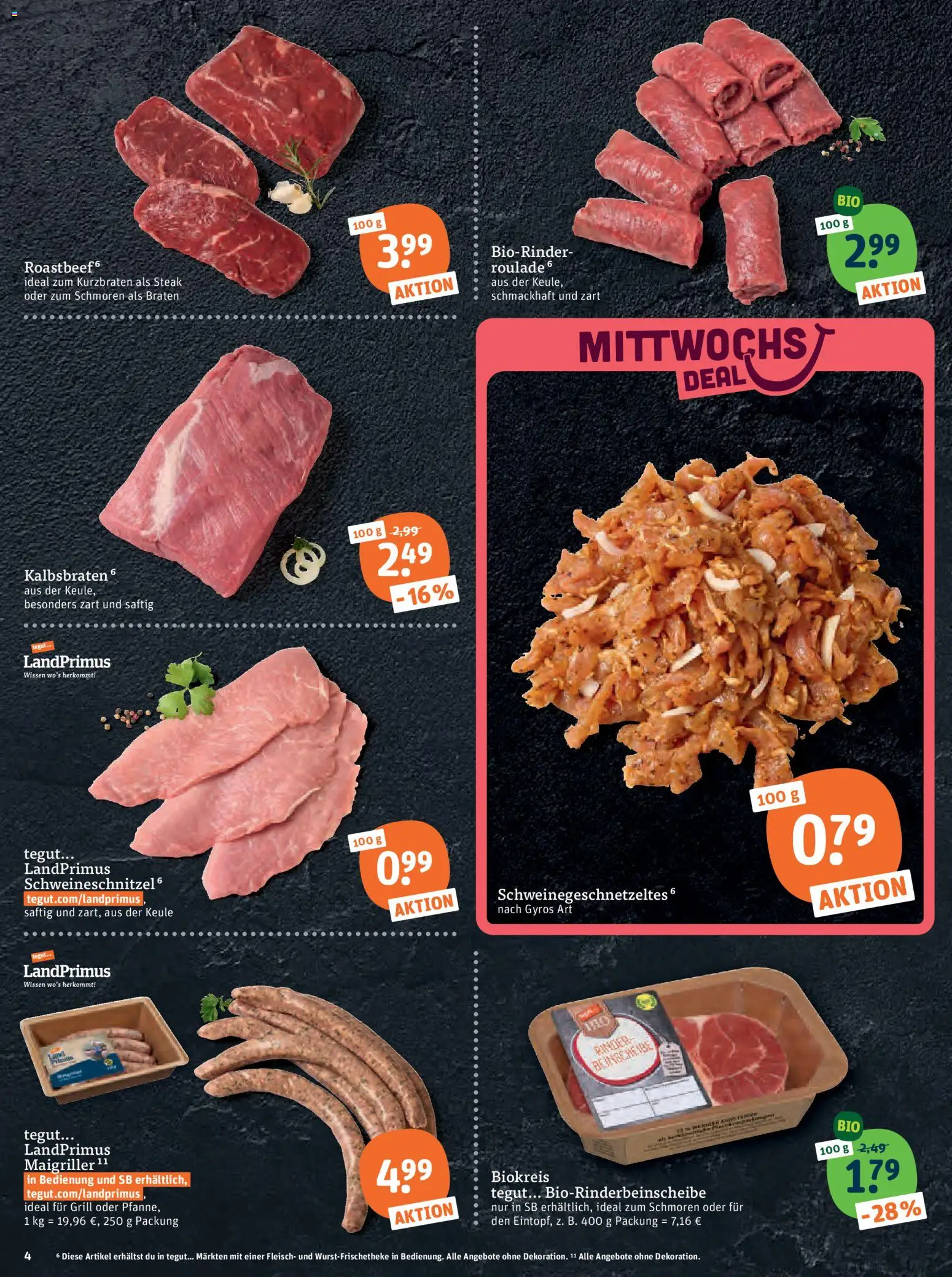Tegut Prospekt 	 – gültig ab 23.02.2026 | Seite: 6 | Produkte: Grill, Gyros, Steak, Fleisch
