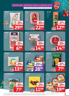 Ofertele Auchan valabile de la 03.12.2025 | Pagină: 5 | Produse: Cașcaval, Lapte, Salam, Șuncă