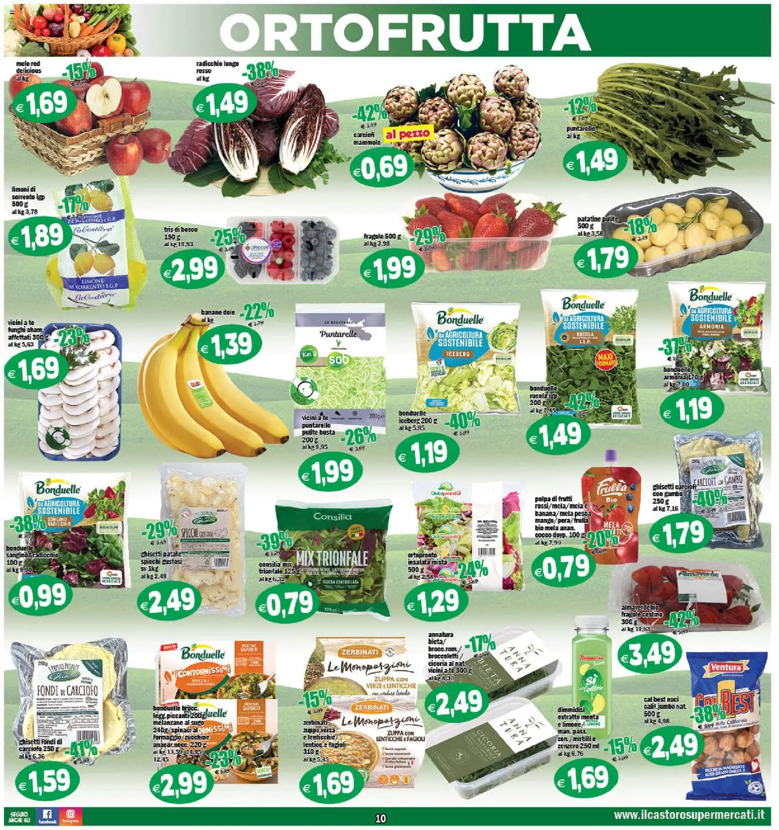 Volantino Il Castoro del 27.03.2026 | Pagina: 10 | Prodotti: Fagioli, Carciofi, Melanzane, Sugo