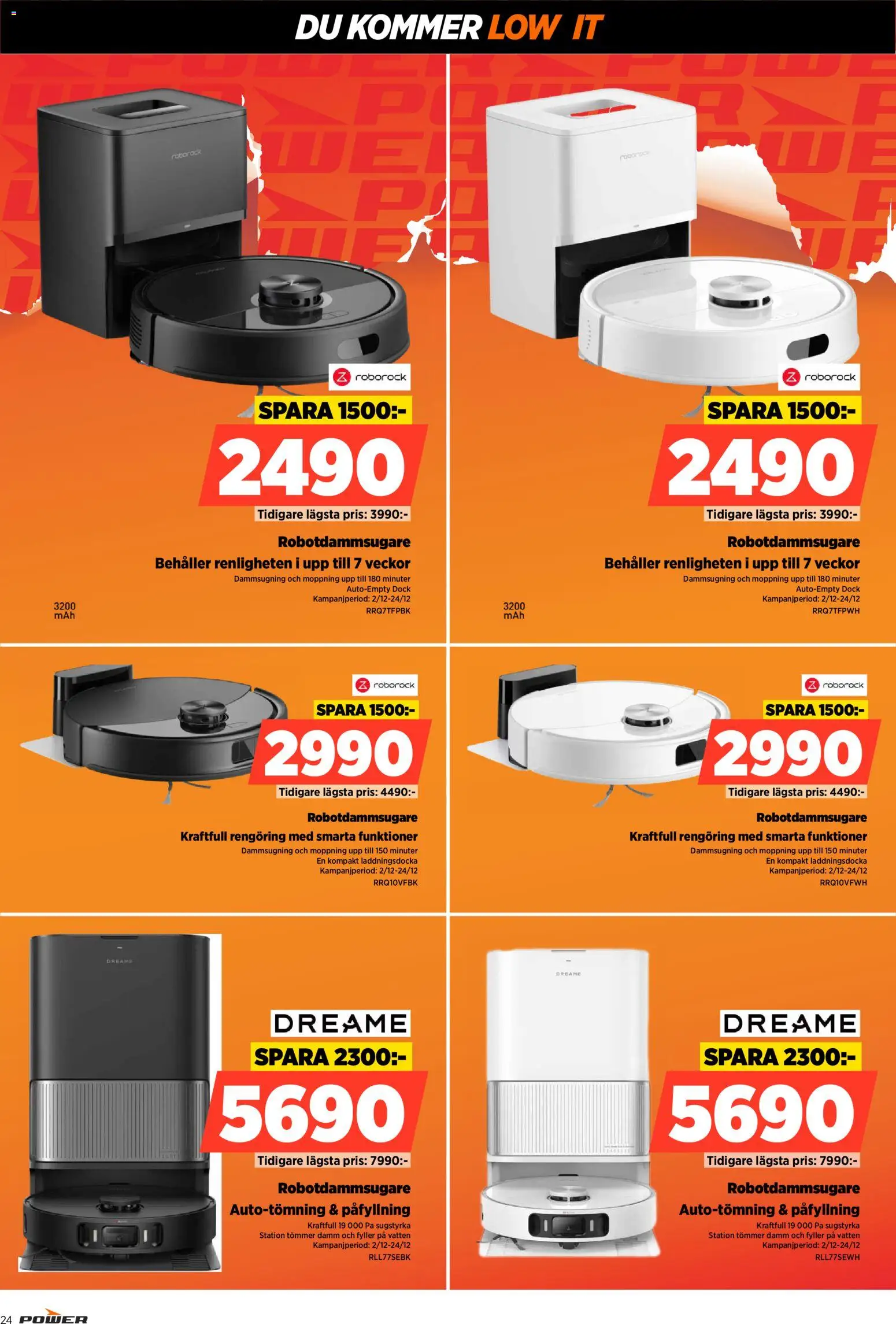 Power reklamblad aktuell från 22.12.2025 | Sida: 24 | Produkter: Robotdammsugare