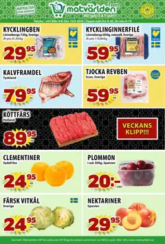 Matvärlden - Tensa - Förhandsvisning av reklamblad från butik Matvärlden aktuell från 04.08.2025