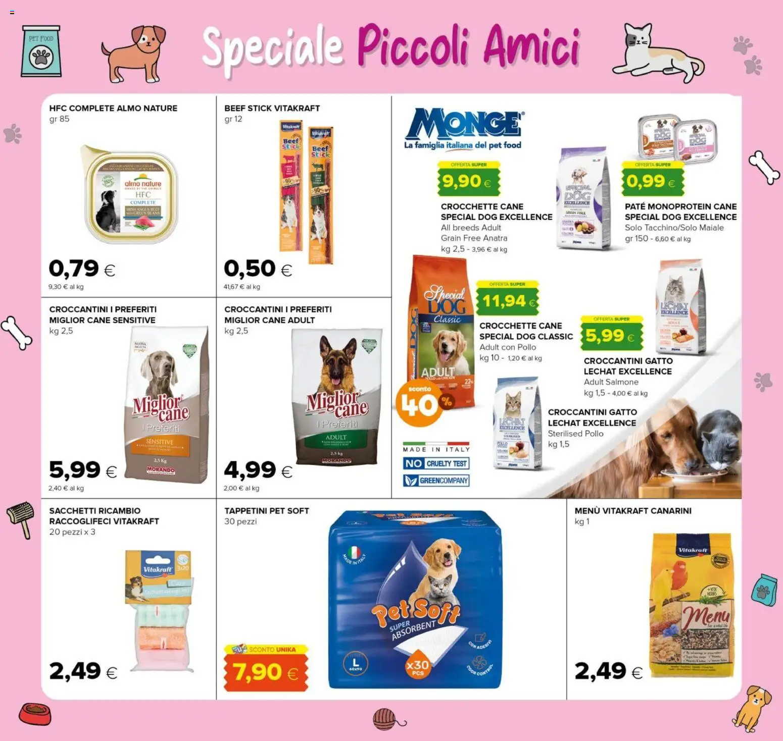 Volantino Oasi del 23.10.2025 | Pagina: 25 | Prodotti: Pollo, Maiale, Crocchette, Crocchette cane