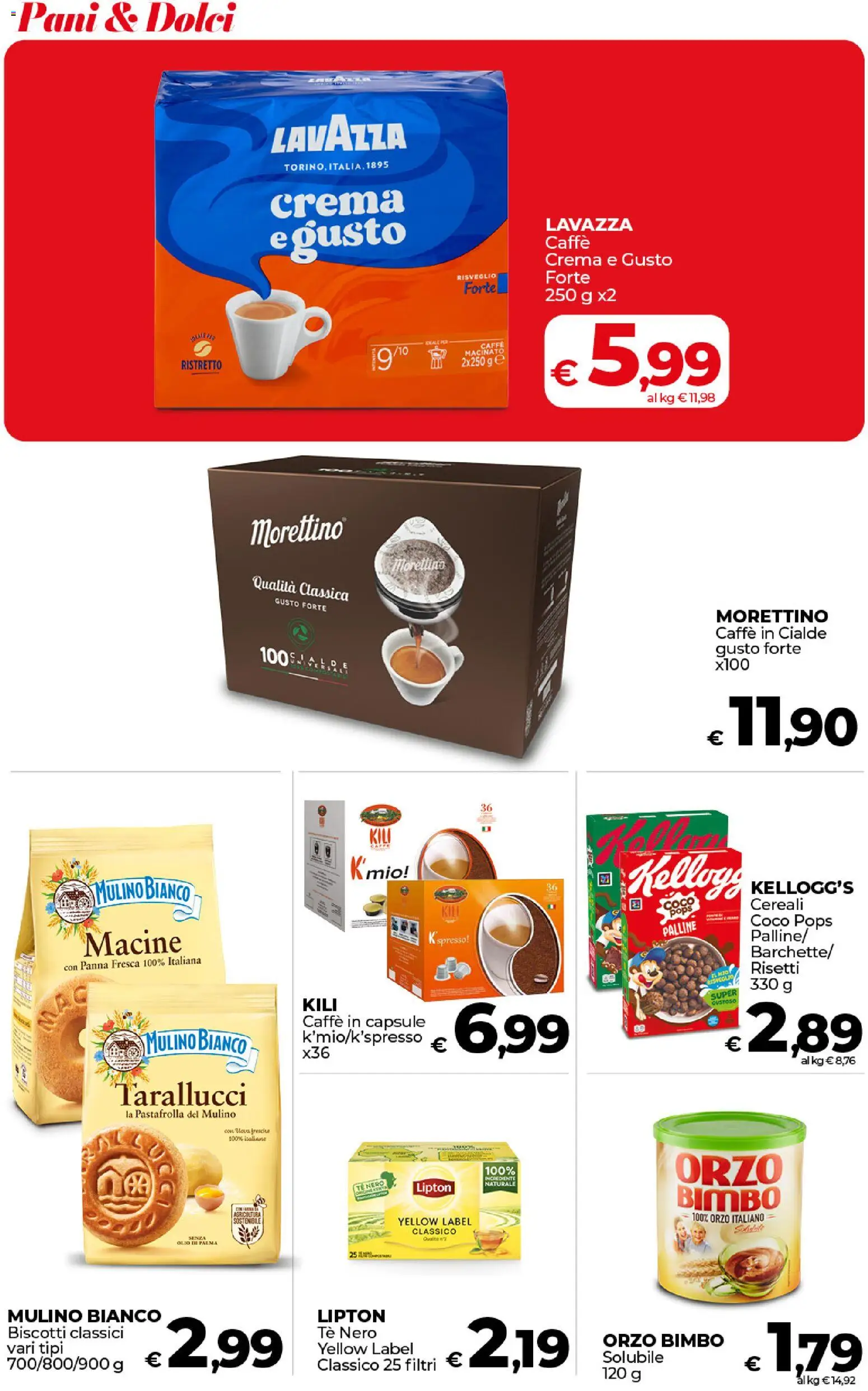 Volantino COOP del 17.01.2026 | Pagina: 25 | Prodotti: Crema, Panna, Lavazza, Caffè in cialde