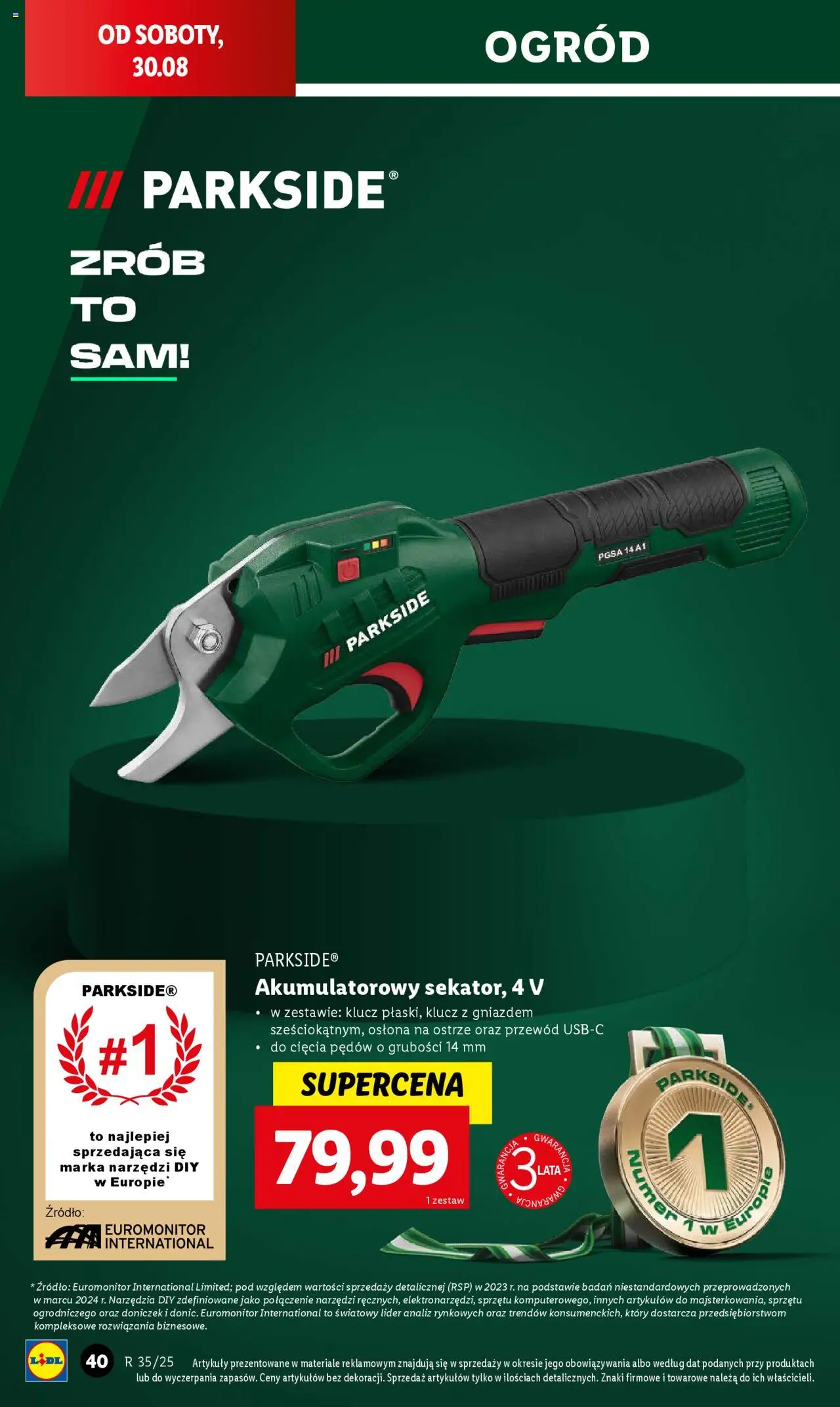 Lidl Katalog od 25.08.2025 | Strona: 40