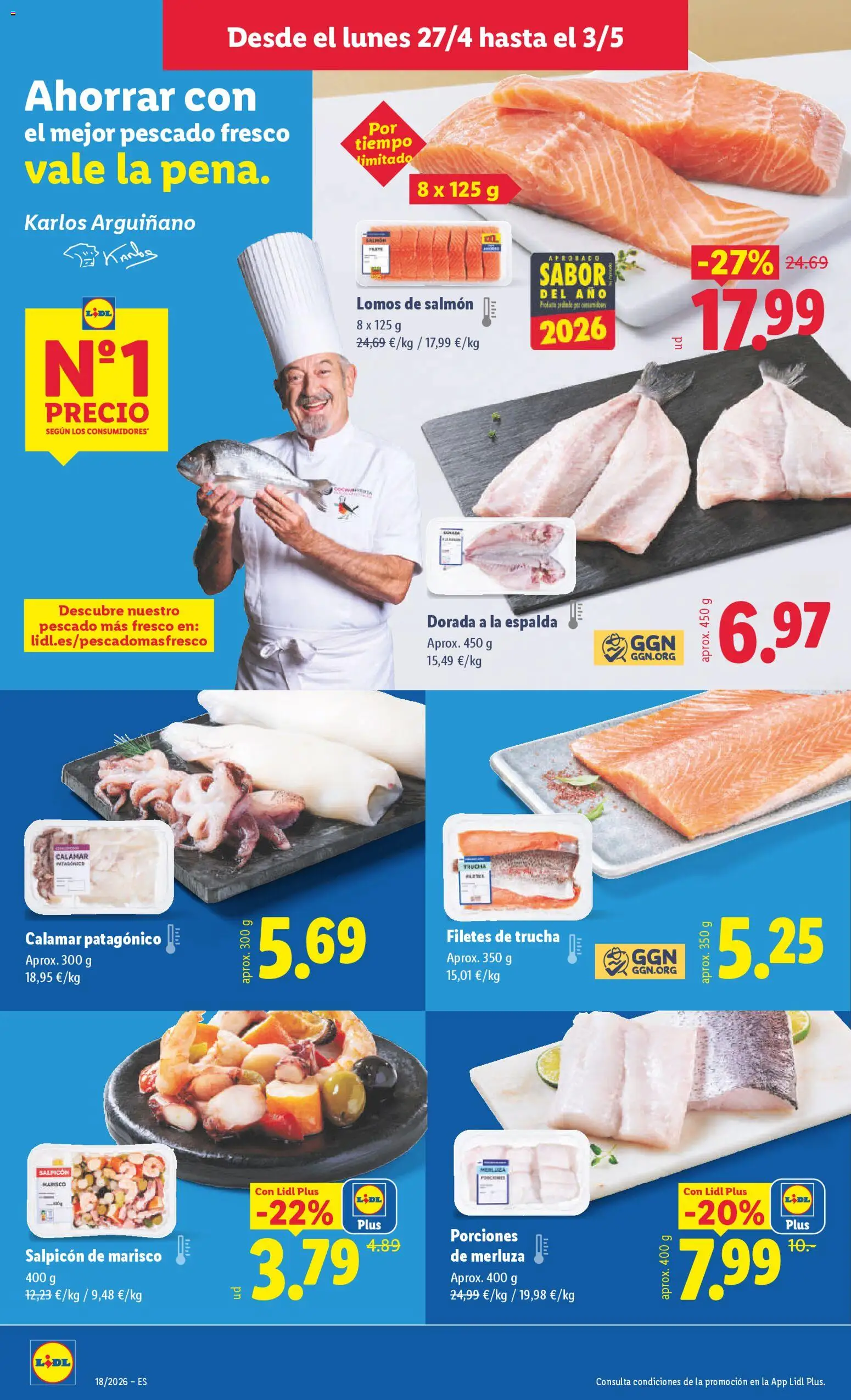 Lidl folleto │ válido desde el 27.04.2026 | Página: 10 | Productos: Pescado