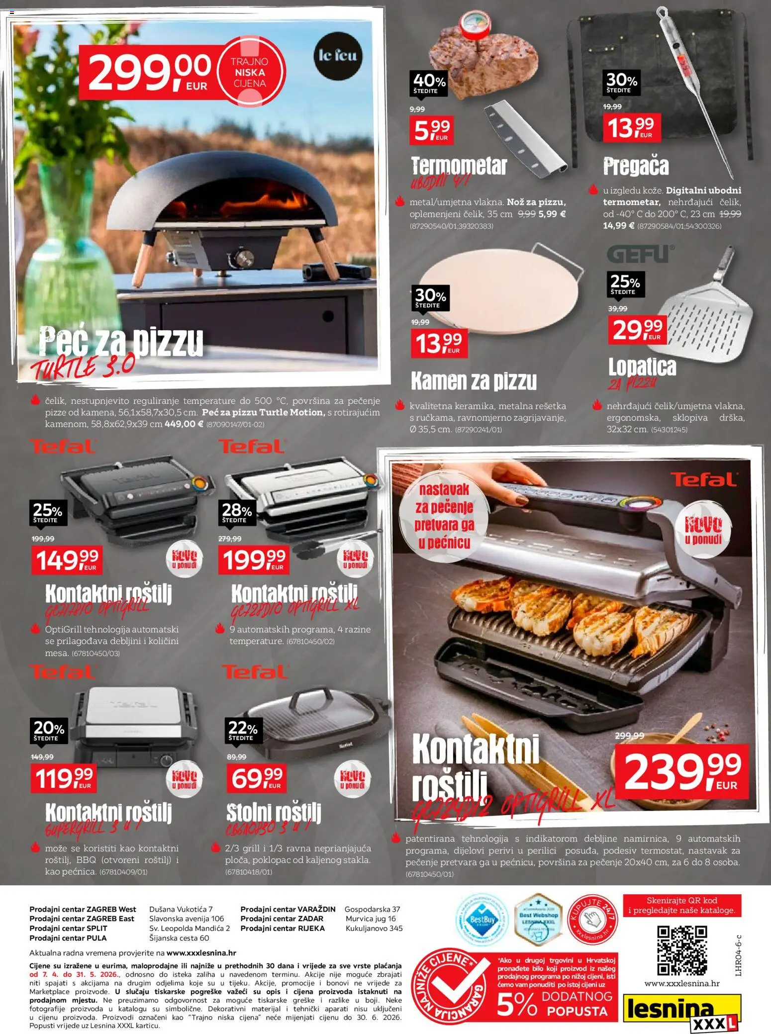 Lesnina katalog | vrijedi od 07.04.2026 | Stranica: 12 | Proizvodi: Roštilj, Termometar, Nož, Lopatica