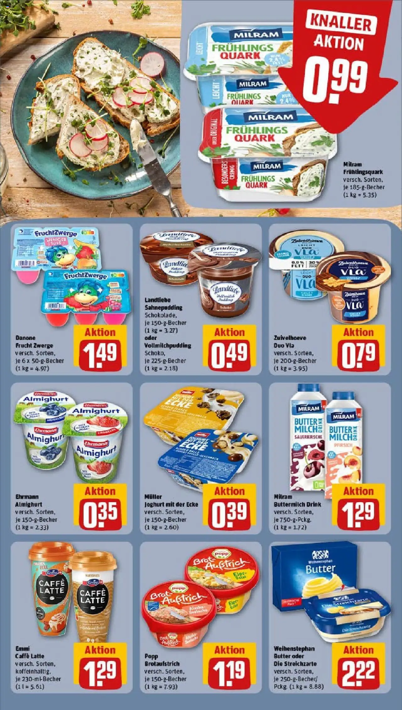 Rewe prospekt Reinbek	 - gültig ab dem 27.07.2025 | Seite: 15 | Produkte: Fruchtzwerge, Pudding, Weihenstephan butter, Brot