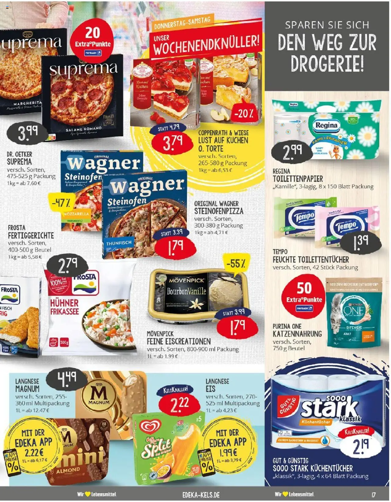 Edeka prospekt Ratingen	 - gültig ab dem 20.07.2025 | Seite: 17 | Produkte: Thunfisch, Mozzarella, Tempo, Toilettenpapier