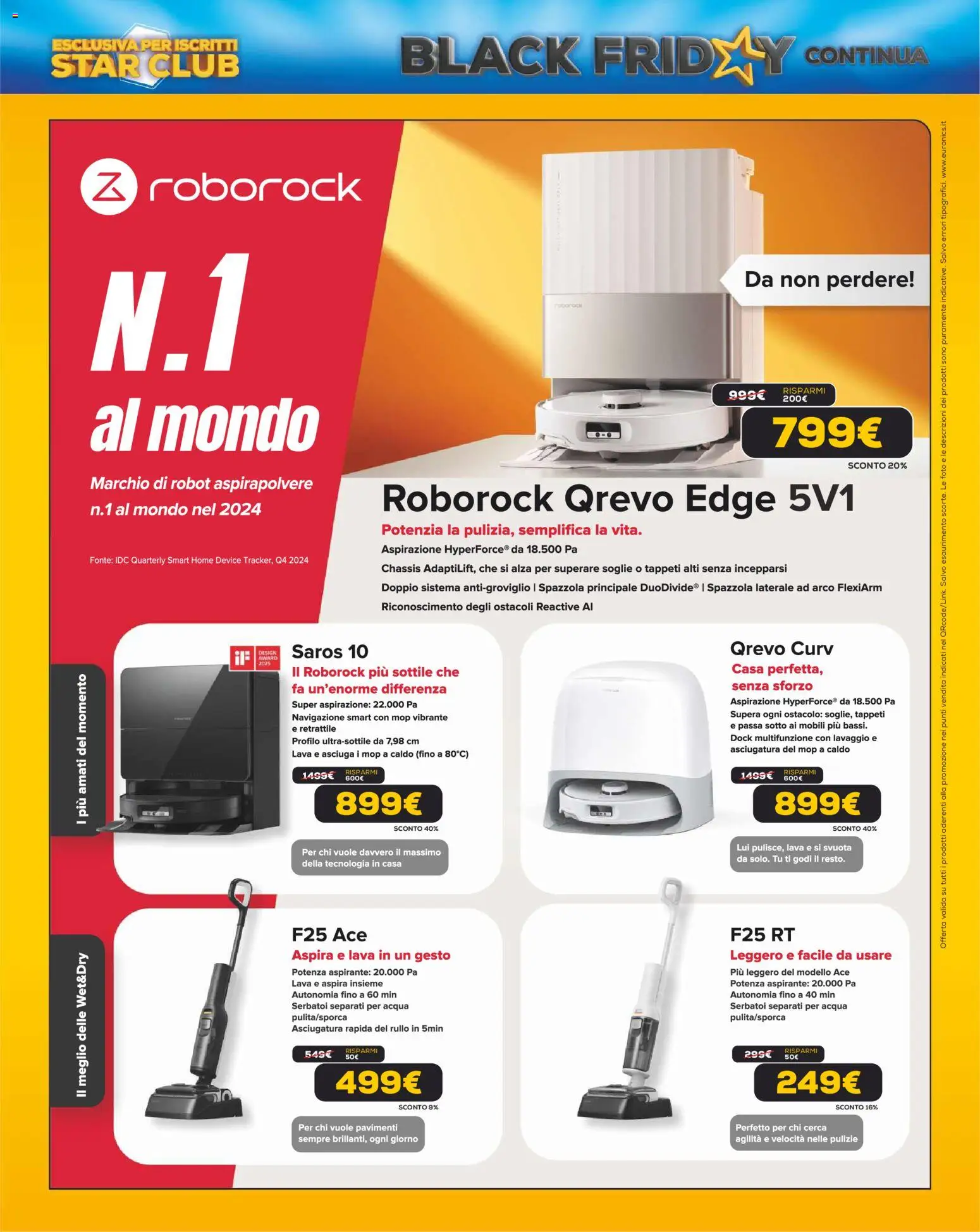 Volantino Euronics del 13.11.2025 | Pagina: 38 | Prodotti: Spazzola, Rullo, Acqua, Aspirapolvere