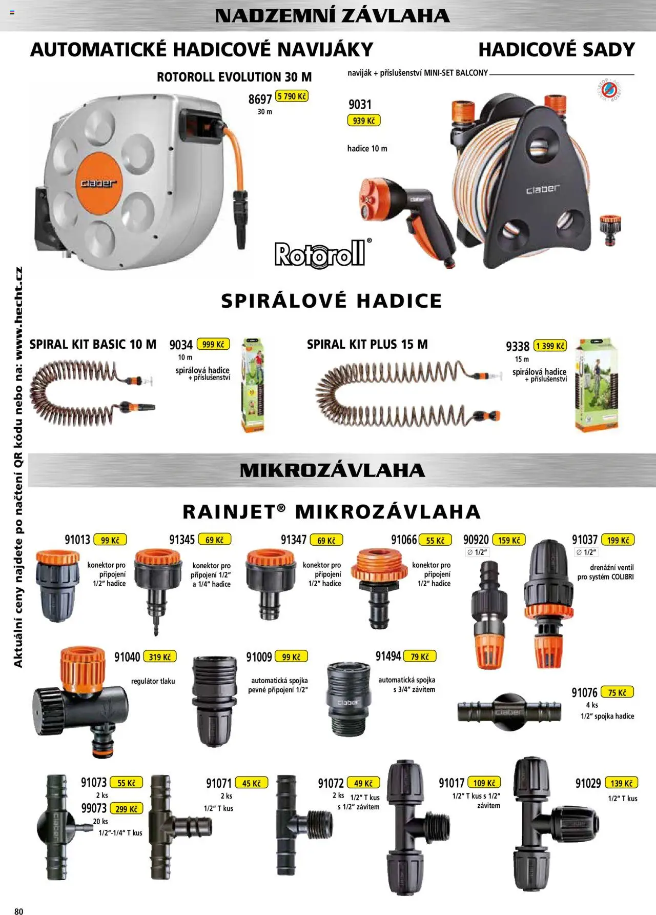 Hecht katalog - Podzim - zima 2025 od 01.09.2025 | Strana: 80 | Produkty: Naviják, Konektor, Hadice
