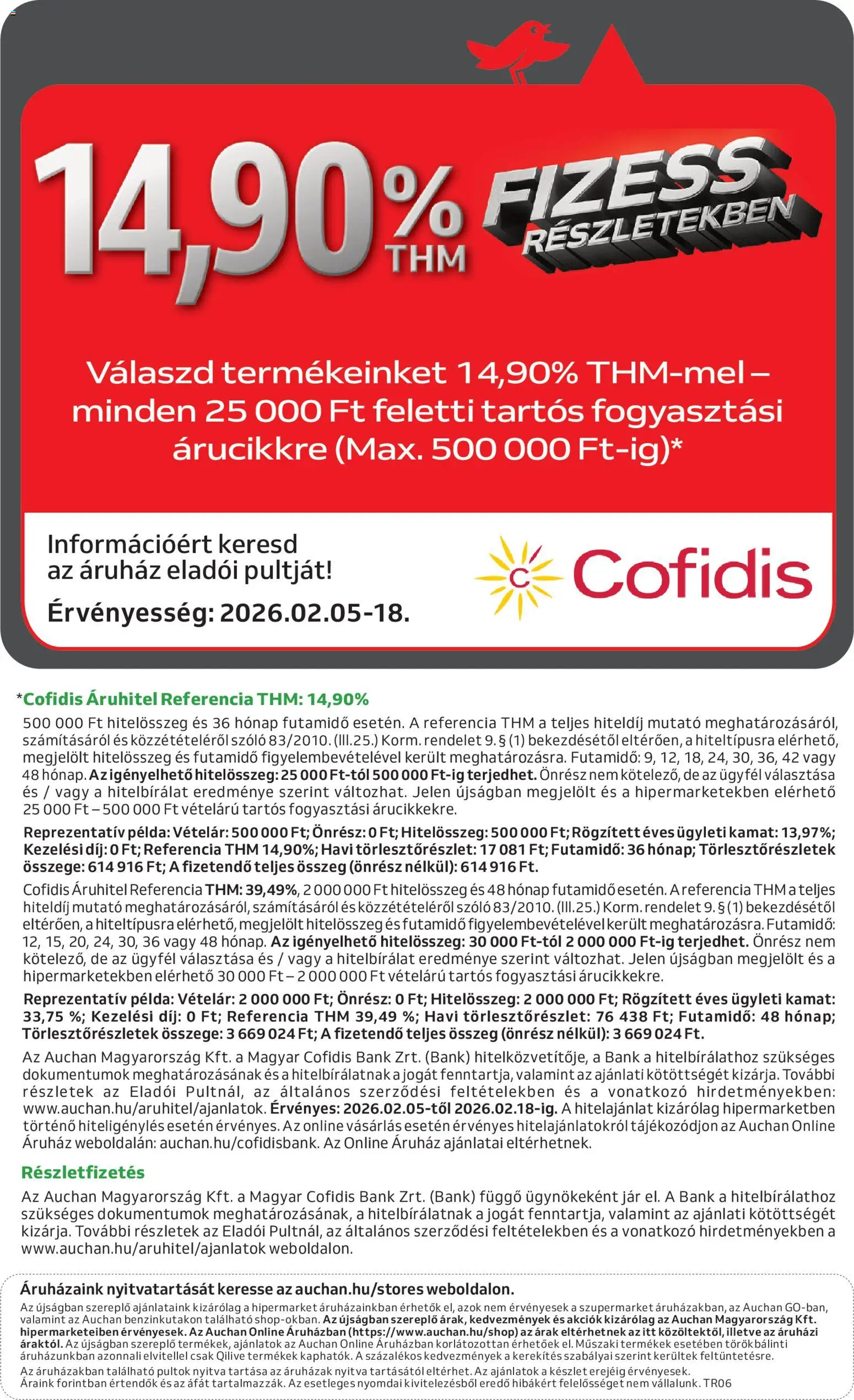 Auchan akciós ujság - amely érvényes a következő dátumtól: 05.02.2026 | Oldal: 12 | Termékek: Szőlő