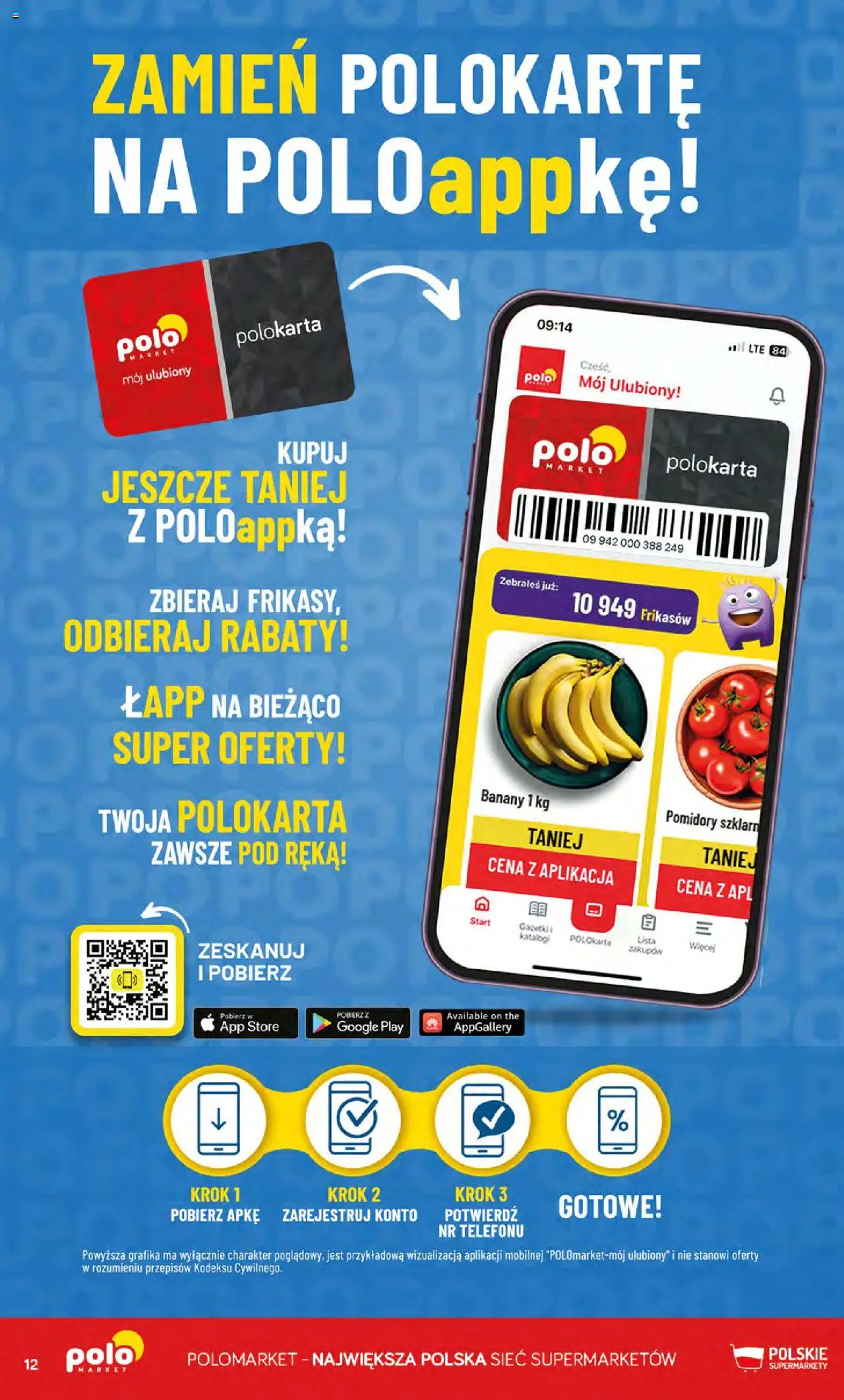 POLOmarket Gazetka od 17.09.2025 | Strona: 12 | Produkty: Pomidory, Banany