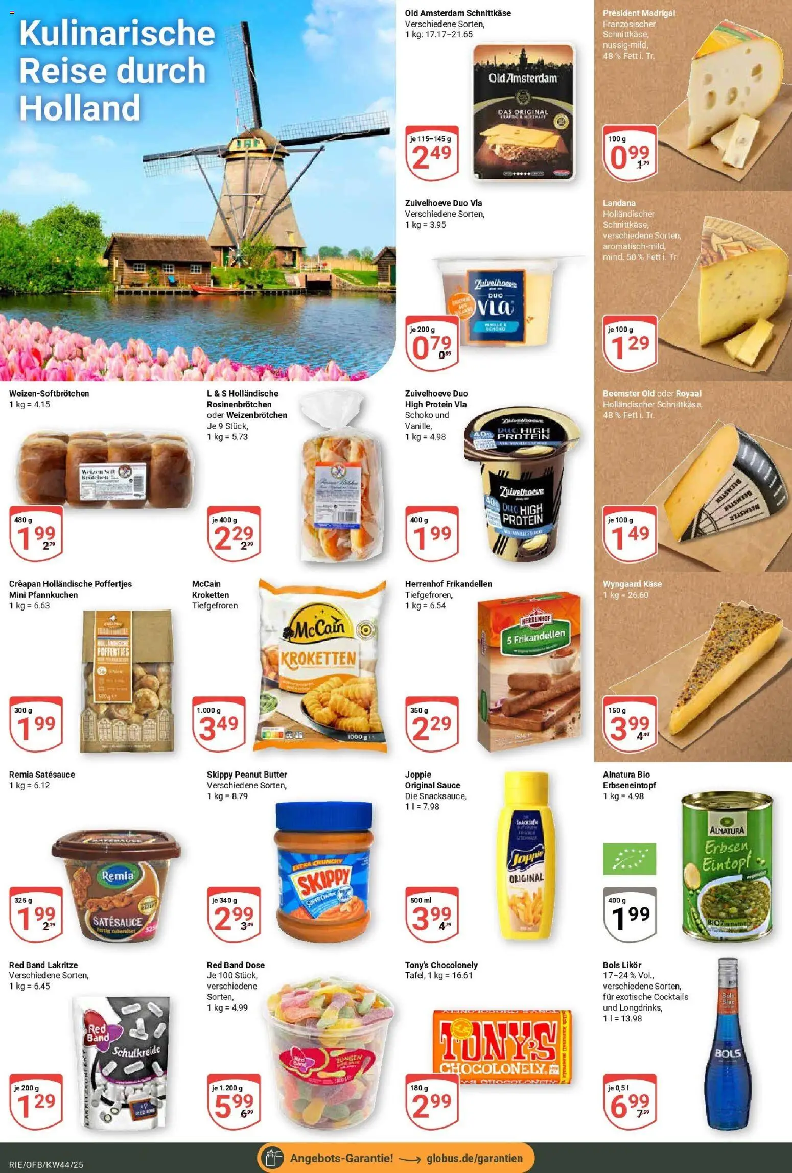 Globus prospekt Bochum-Riemke	 – gültig ab 26.10.2025 | Seite: 16 | Produkte: Käse, McCain, Pfannkuchen, Erbsen