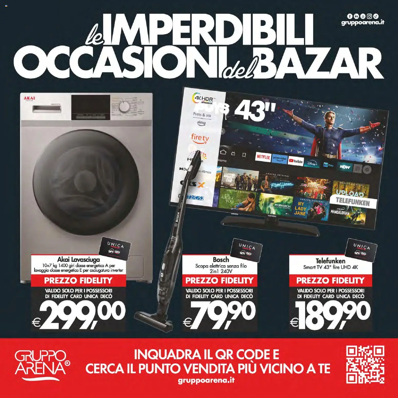 Volantino Decò del 24.02.2026 | Pagina: 41 | Prodotti: Scopa elettrica, Tè, Scopa, TV