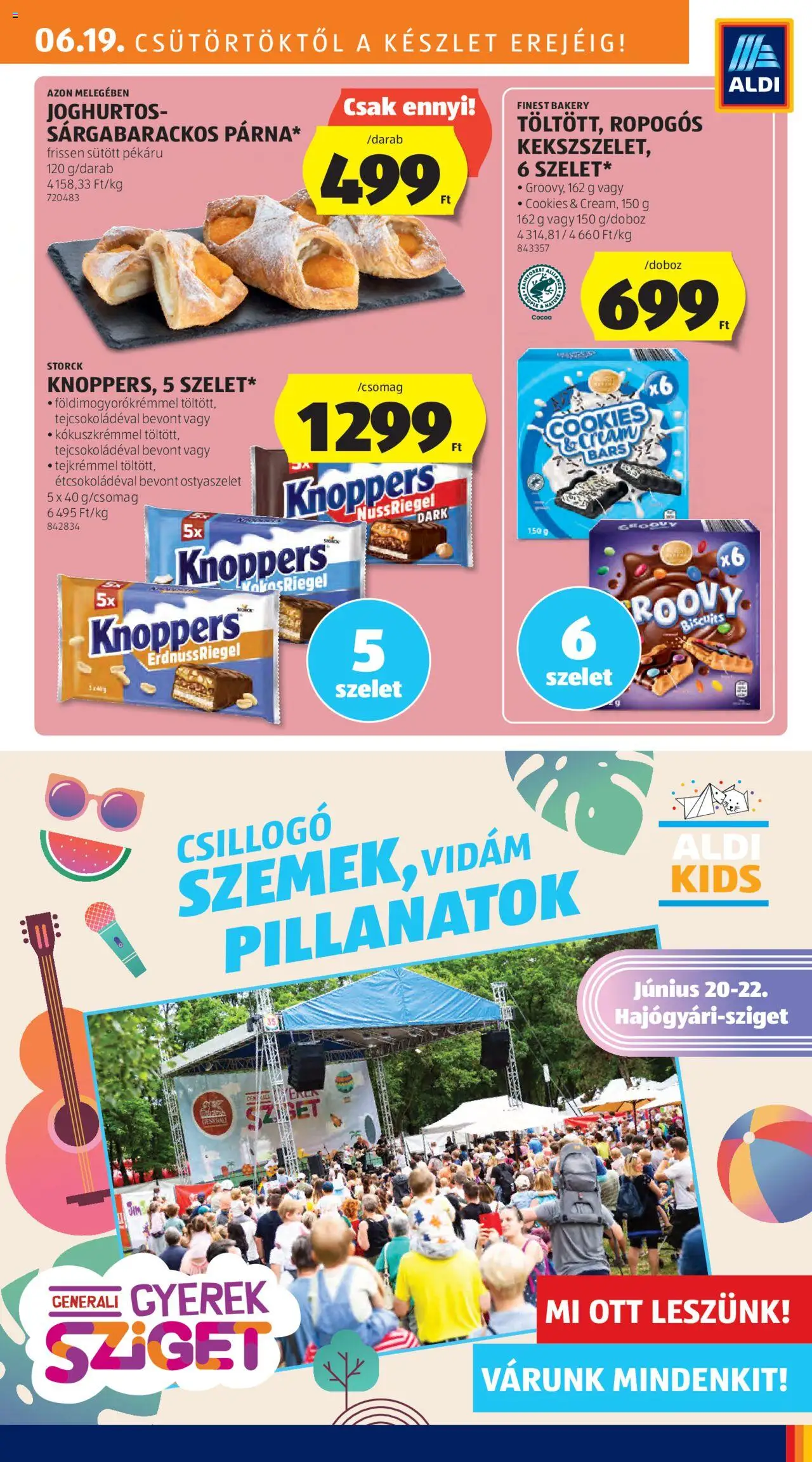 Aldi akciós ujság - amely érvényes a következő dátumtól: 19.06.2025 | Oldal: 23 | Termékek: Ostyaszelet