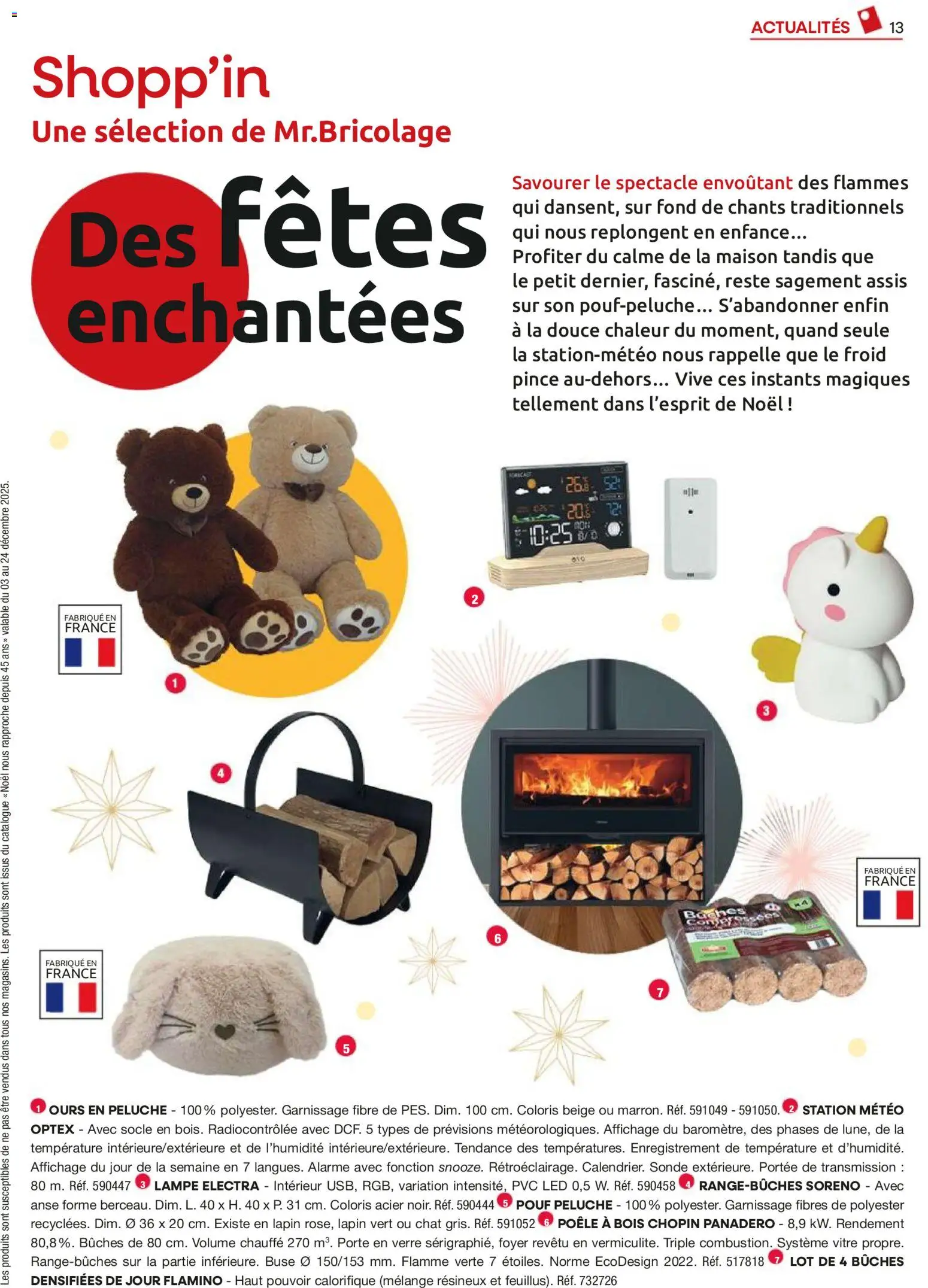 {H1} | Page: 13 | Produits: Station météo, Peluche, Ours en peluche, Poêle à bois