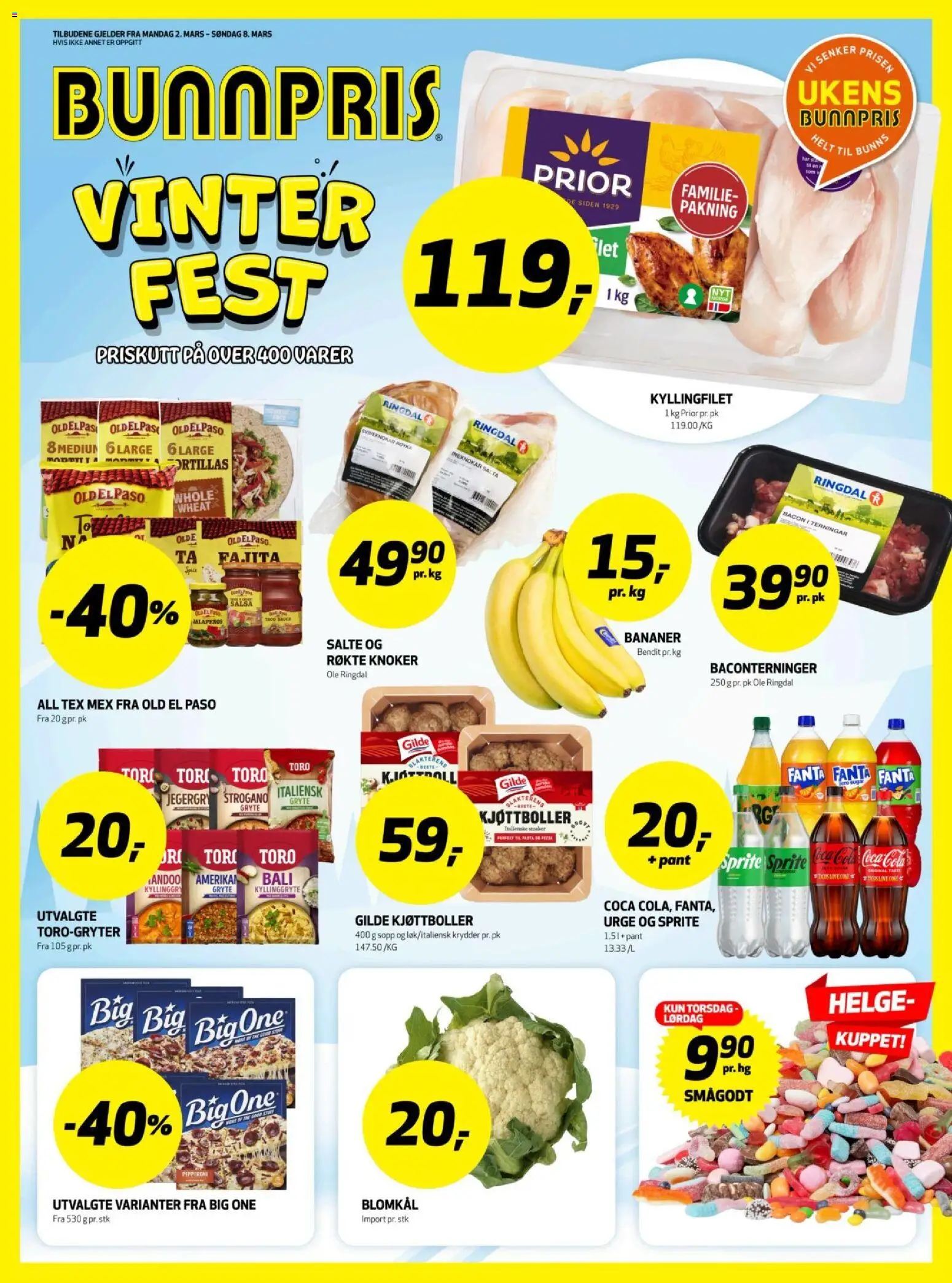 {H1} | Side: 1 | Produkter: Bronzing pearls, Pasta, Krydder, Sopp