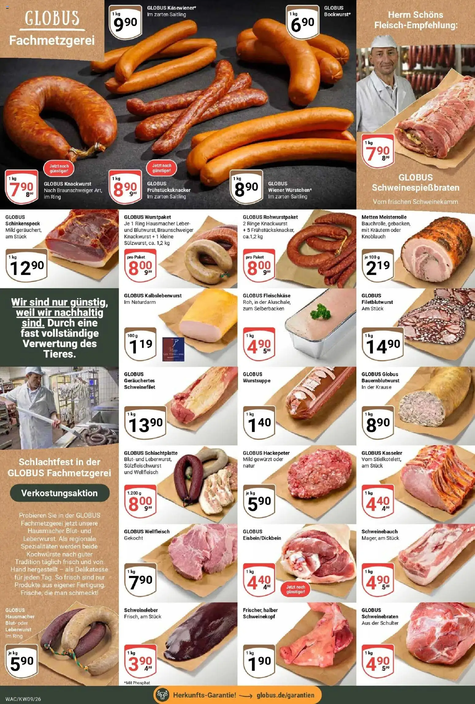 Globus Prospekt Markkleeberg – gültig ab 23.02.2026 | Seite: 6 | Produkte: Schweinebauch, Schweinefilet, Knoblauch
