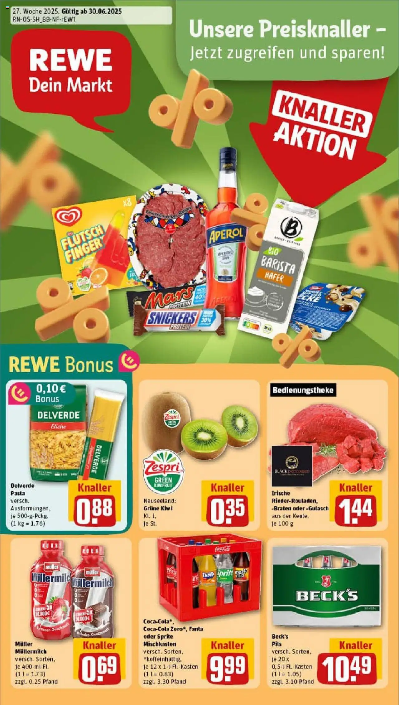 Rewe prospekt Chemnitz	 - gültig ab dem 29.06.2025 | Seite: 1 | Produkte: Fanta, Pils, Mars, Gulasch