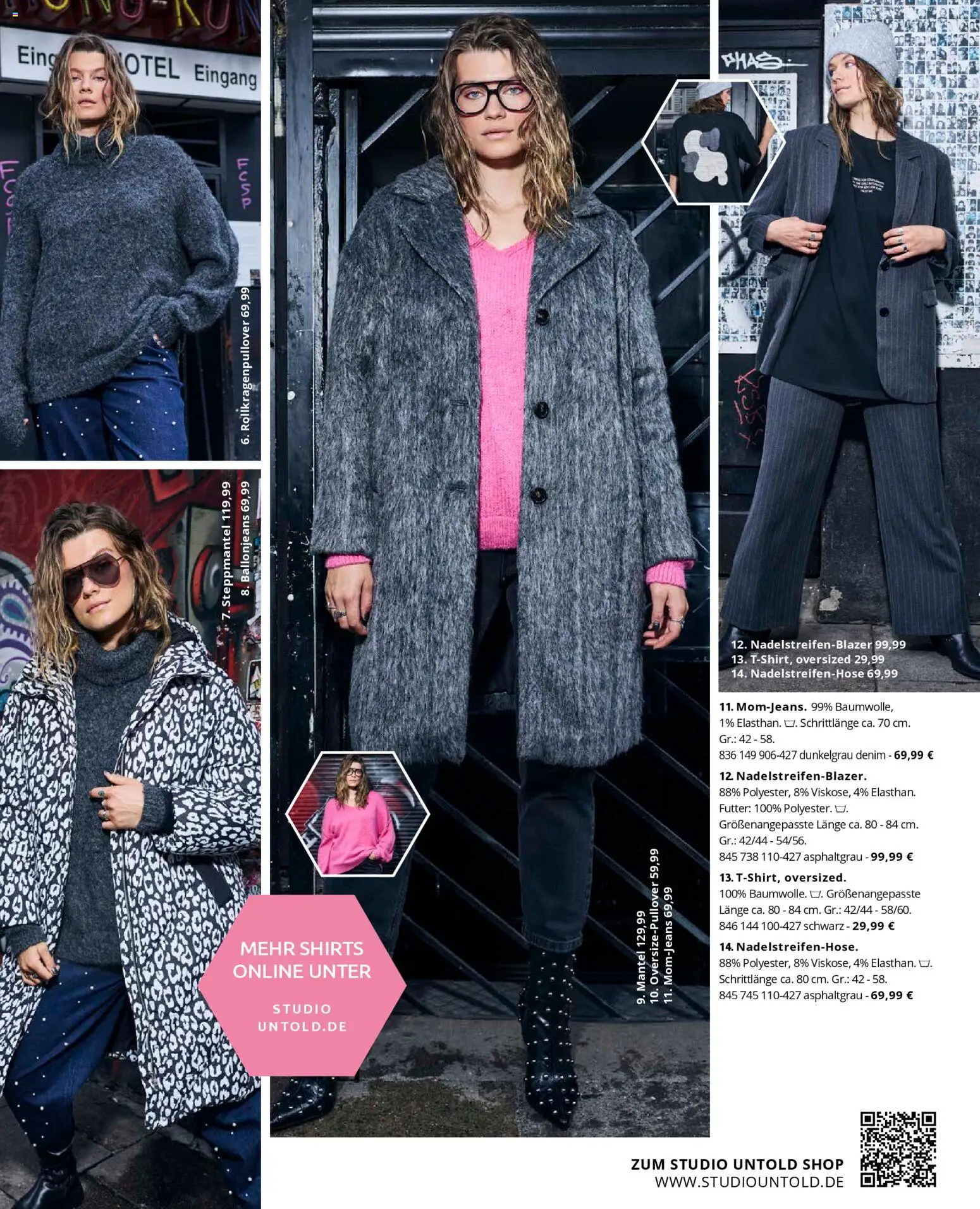 Ulla Popken Prospekt 	 – gültig ab 01.11.2025 | Seite: 79 | Produkte: Steppmantel, Rollkragenpullover, Mantel