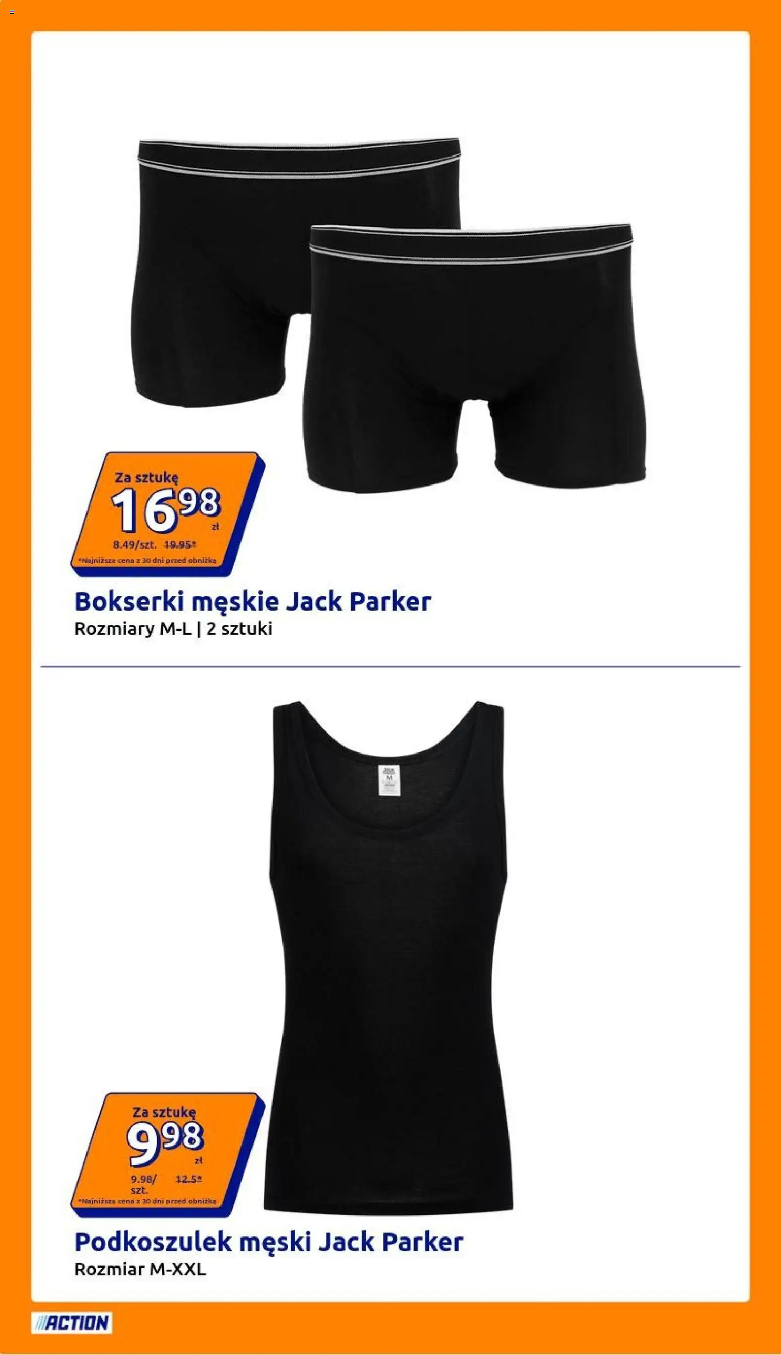 Action gazetka od 22.04.2026 | Strona: 4 | Produkty: Bokserki, Bokserki męskie