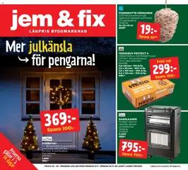 Jem & Fix - erbjudanden - Förhandsvisning av reklamblad från butik Jem & Fix aktuell från 03.11.2025