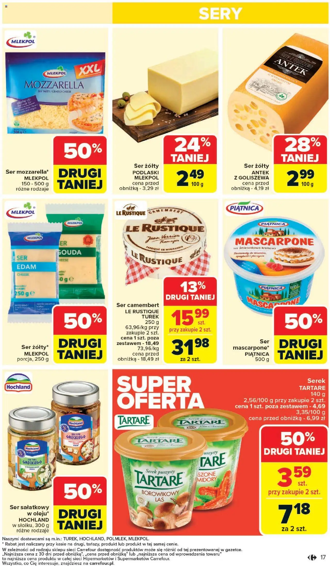 Carrefour Gazetka od 09.06.2025 | Strona: 19 | Produkty: Camembert, Sery, Ser, Mozzarella