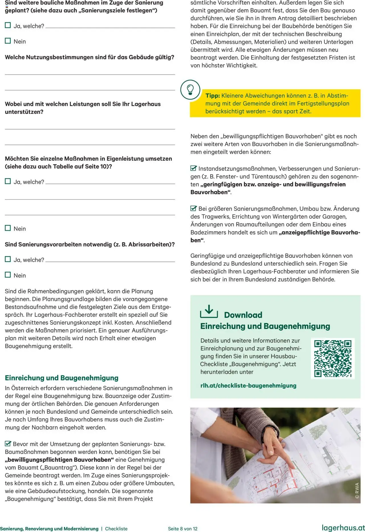 Lagerhaus Sanierung, Renovierung und Modernisierung gültig ab 20.10.2025 | Seite: 8