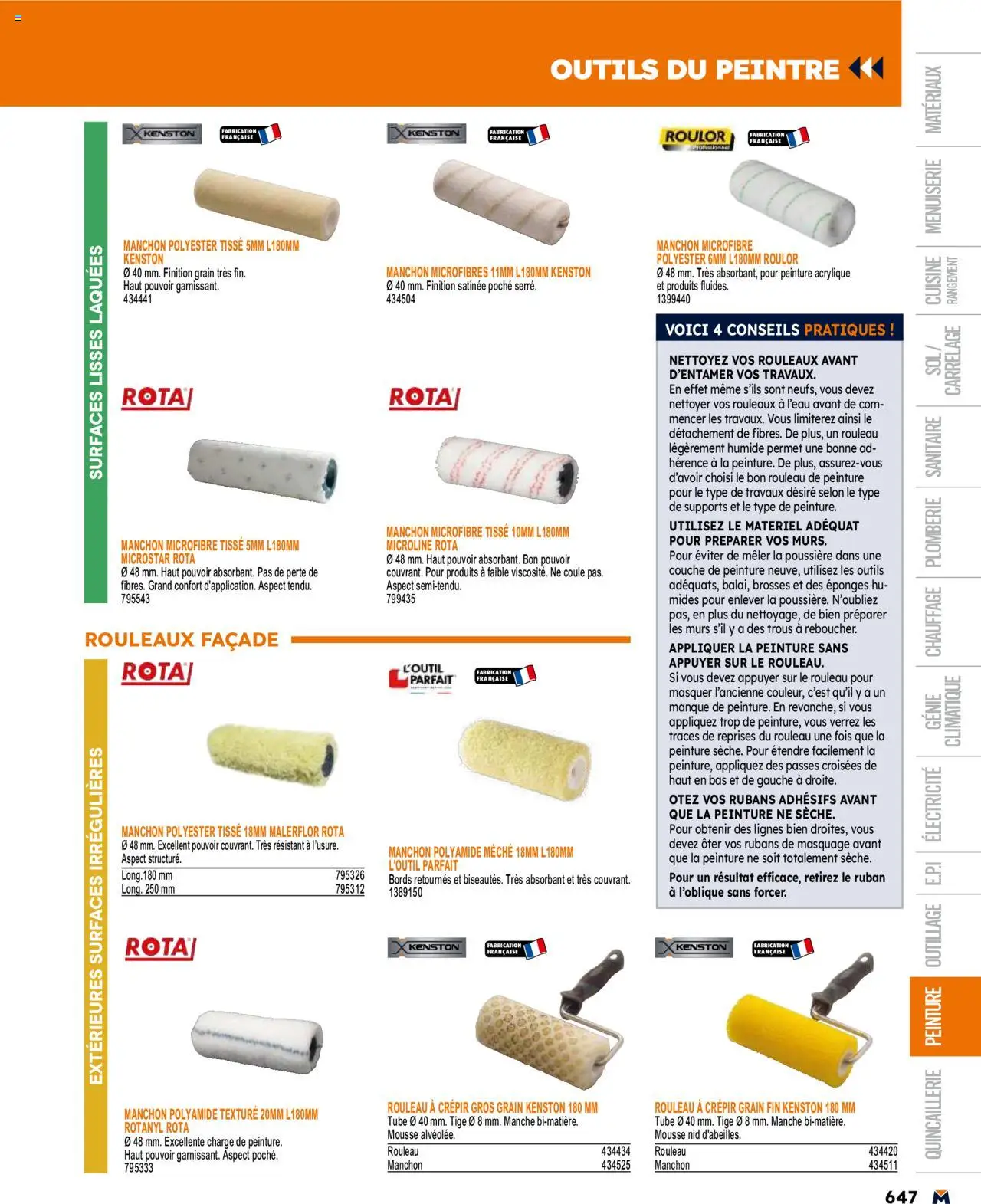  | Page: 647 | Produits: Mousse, Rouleau