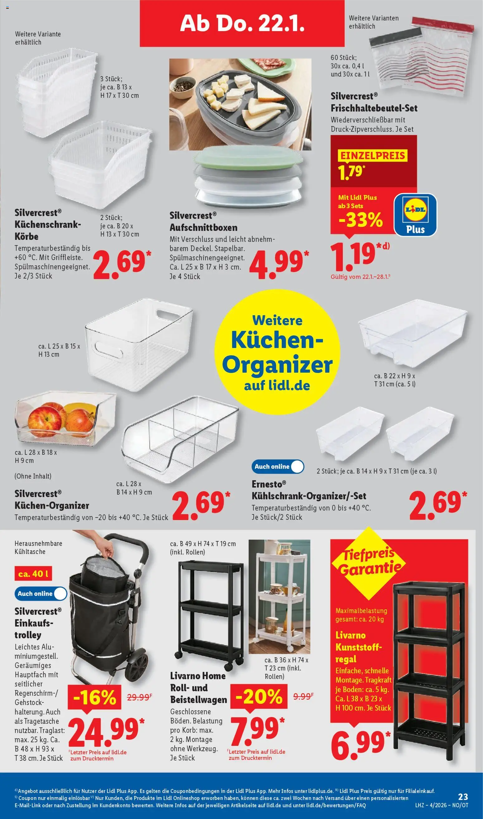 Lidl Prospekt Prenzlau – gültig ab 19.01.2026 | Seite: 35 | Produkte: Regal, Korb, Kuchen