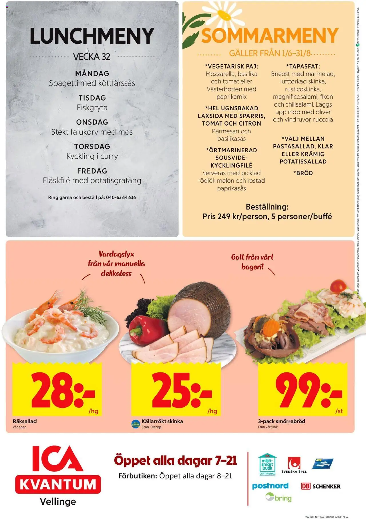 ICA Kvantum reklamblad aktuell från 04.08.2025 | Sida: 8 | Produkter: Galler, Ring, Citron, Basilika