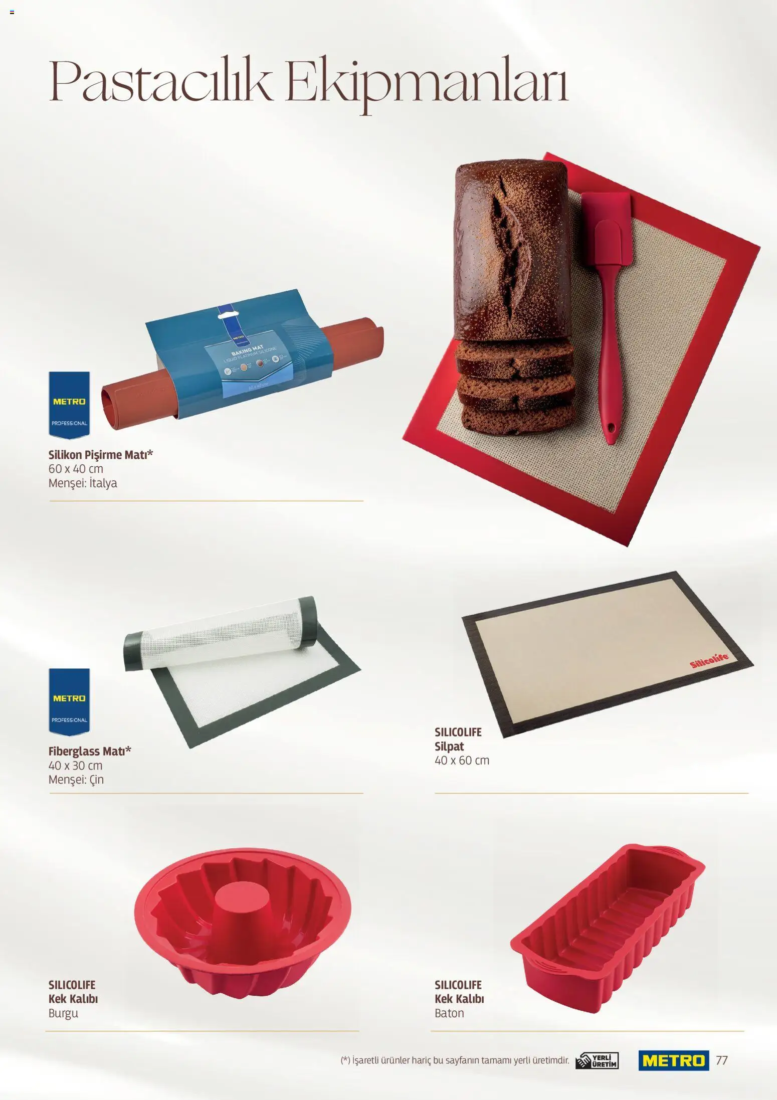 Metro - Pastacılık Kataloğu - 06.04.2026 tarihinden itibaren geçerlidir | Sayfa: 77 | Ürünler: Cin