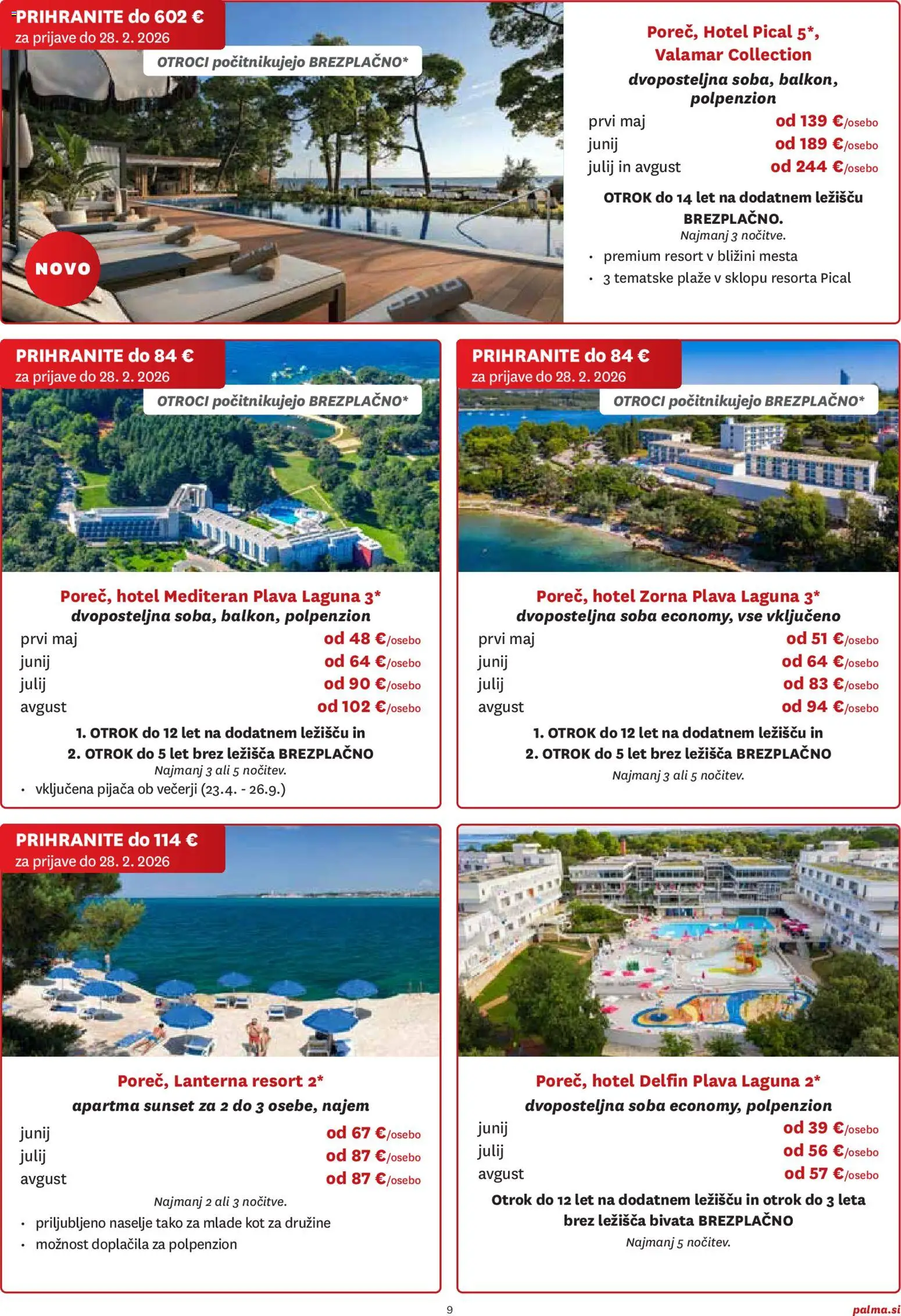Novi Palma katalog ponudbe – veljaven od 05.01.2026 | Stran: 9
