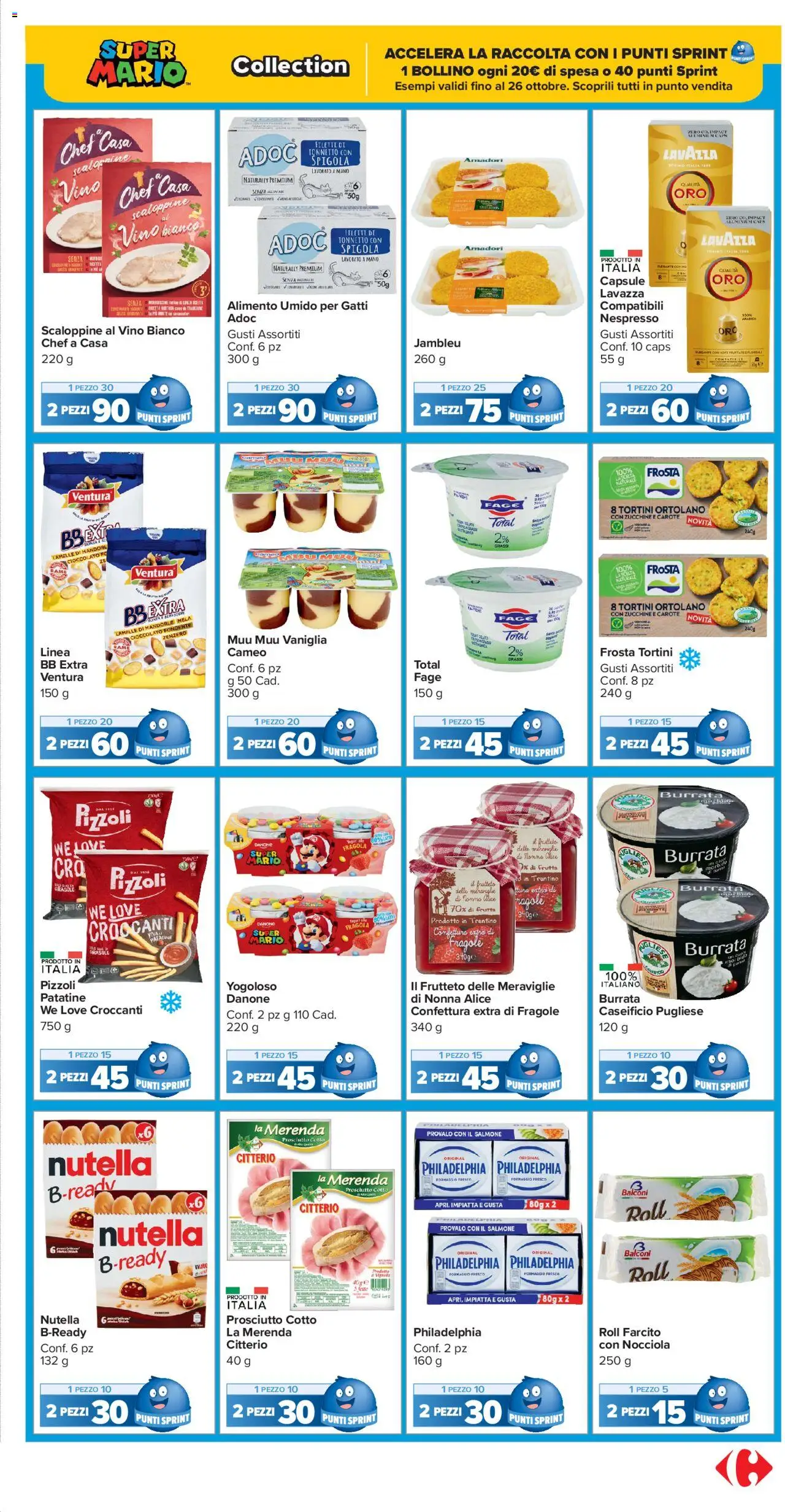 Volantino Carrefour del 10.10.2025 | Pagina: 21 | Prodotti: Salmone, Fragole, Vino, Lavazza