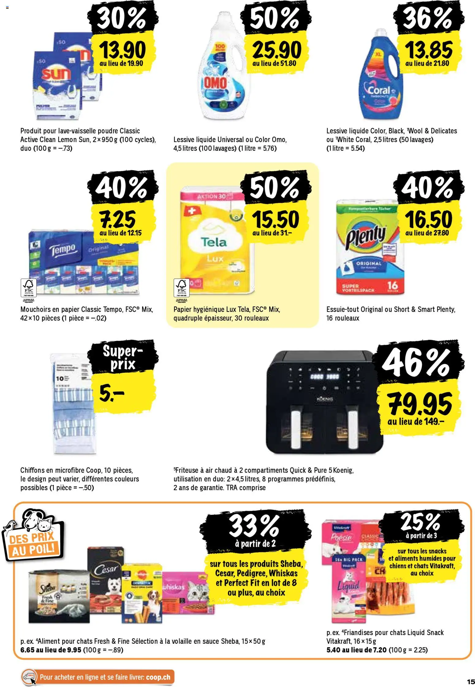 Coop aktionen FR – gültig ab 05.03.2026 | Seite: 15 | Produkte: Friteuse