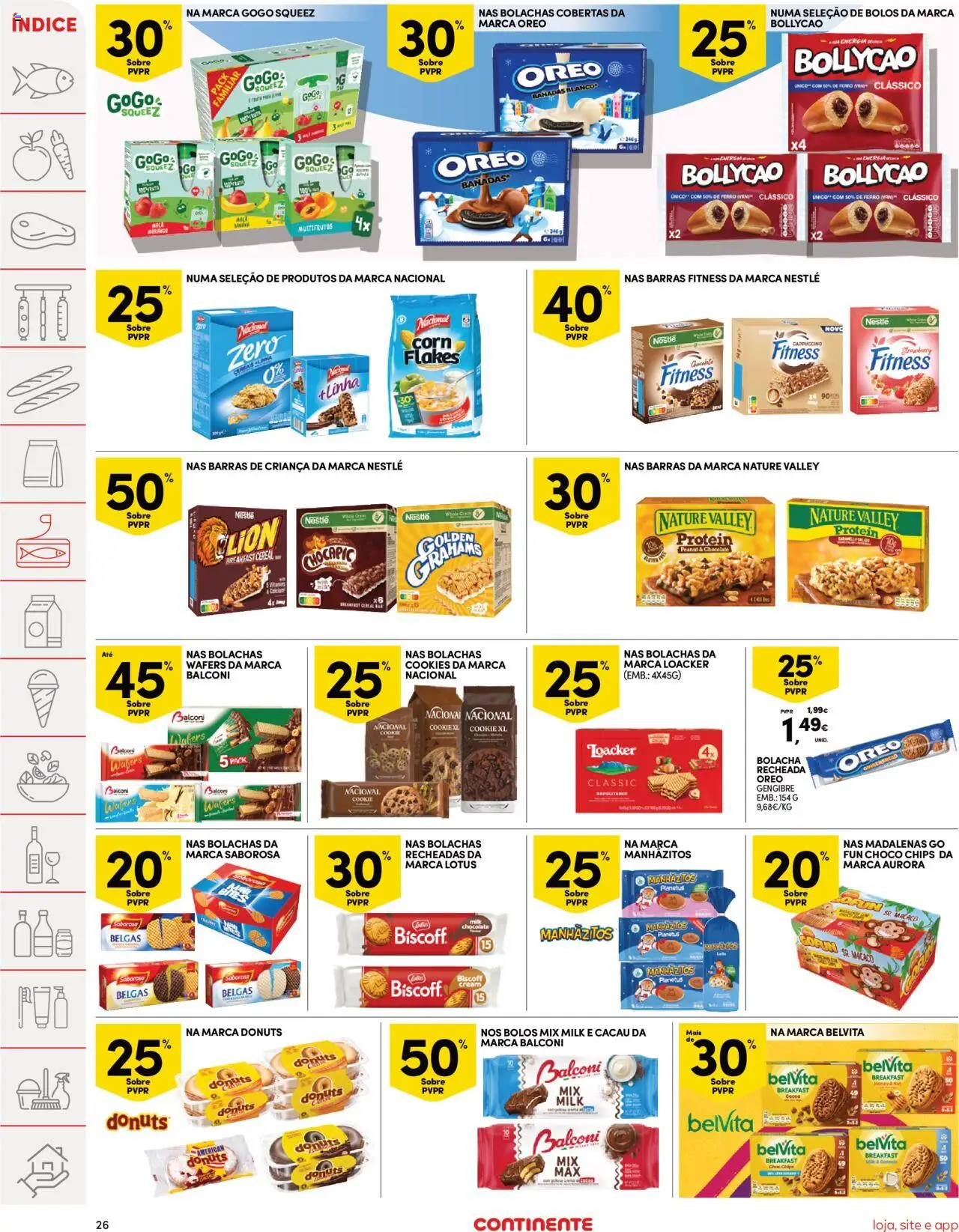 Continente folheto │ válido de 09.09.2025 | Página: 26 | Produtos: Ferro, Bolachas, Nestlé, Chocolate