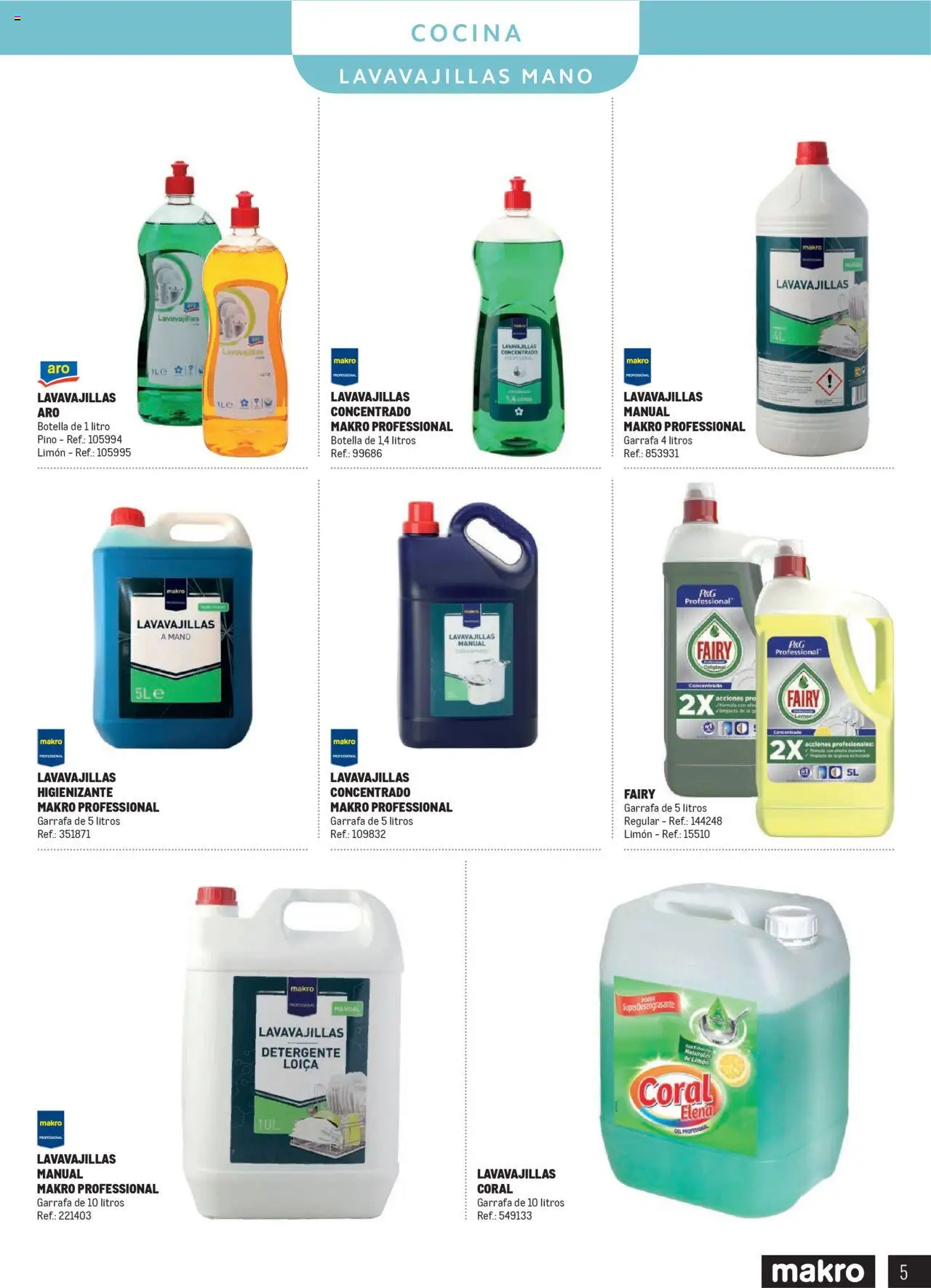 Makro - Catálogo Limpieza - Prat │ válido desde el 11.06.2025 | Página: 5 | Productos: Detergente, Cocina, Lavavajillas