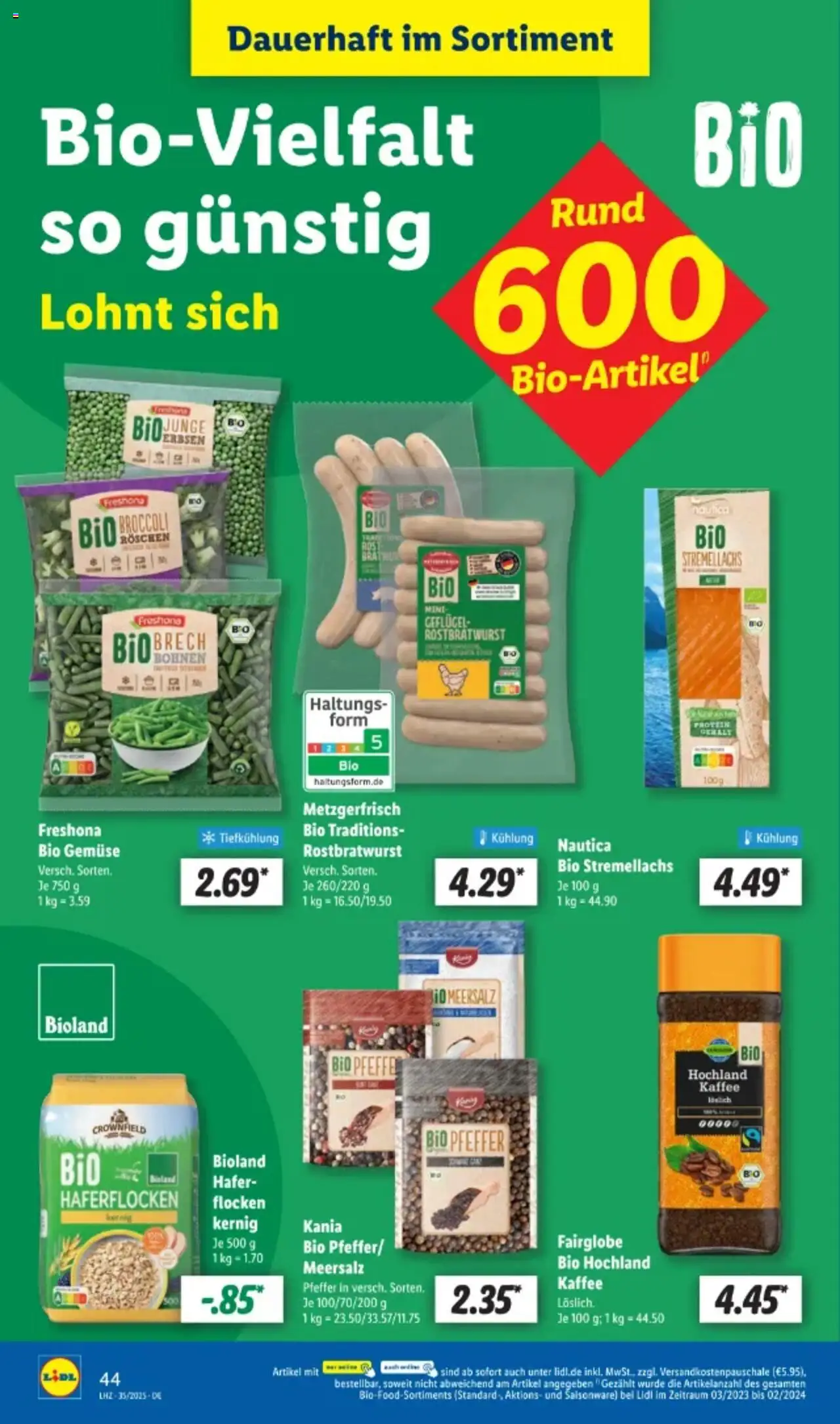Lidl Prospekt 	 - gültig ab dem 25.08.2025 | Seite: 60 | Produkte: Kaffee, Gemüse, Pfeffer, Flocken