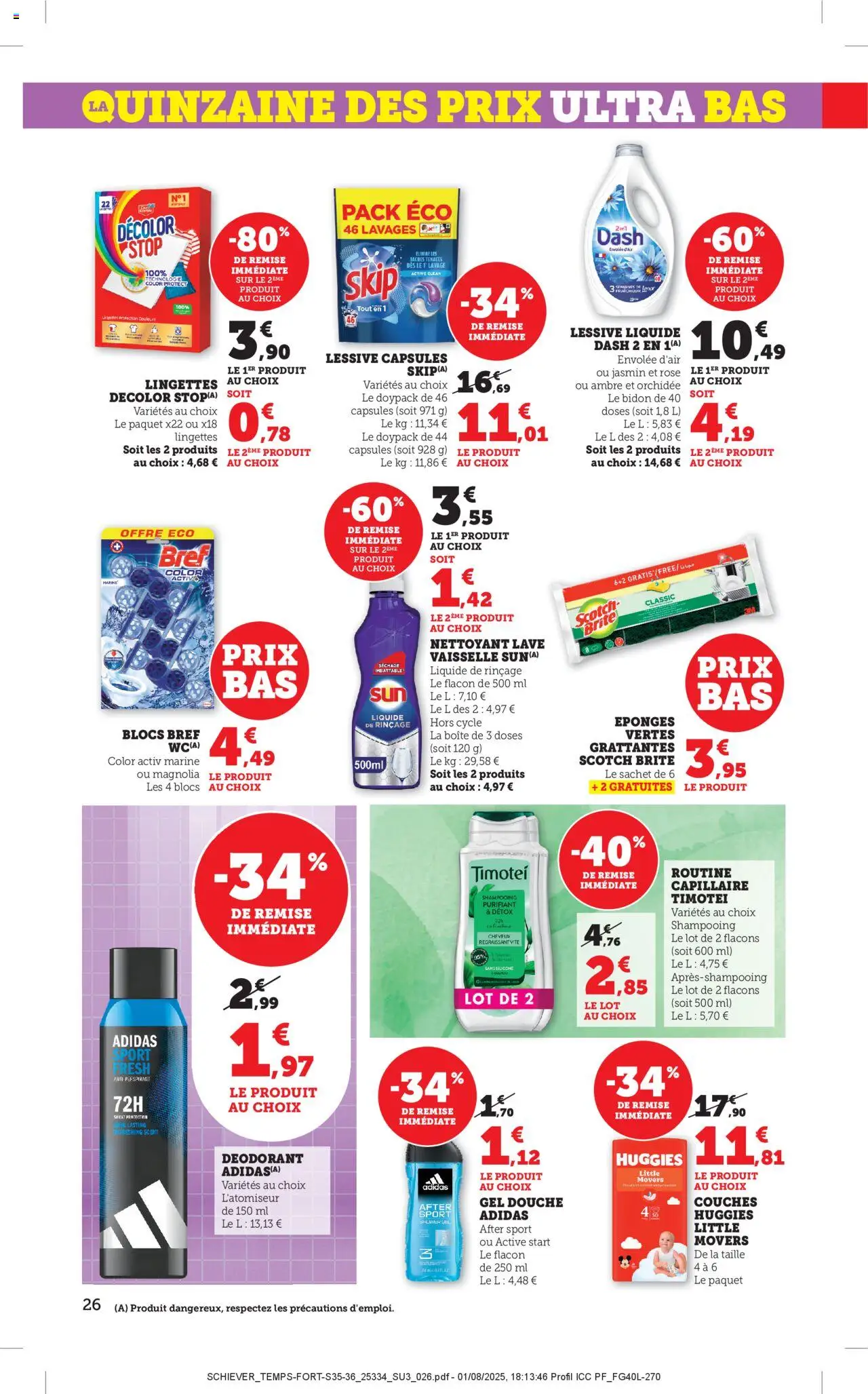  | Page: 26 | Produits: Gel douche, Déodorant, Lessive Liquide, Orchidée