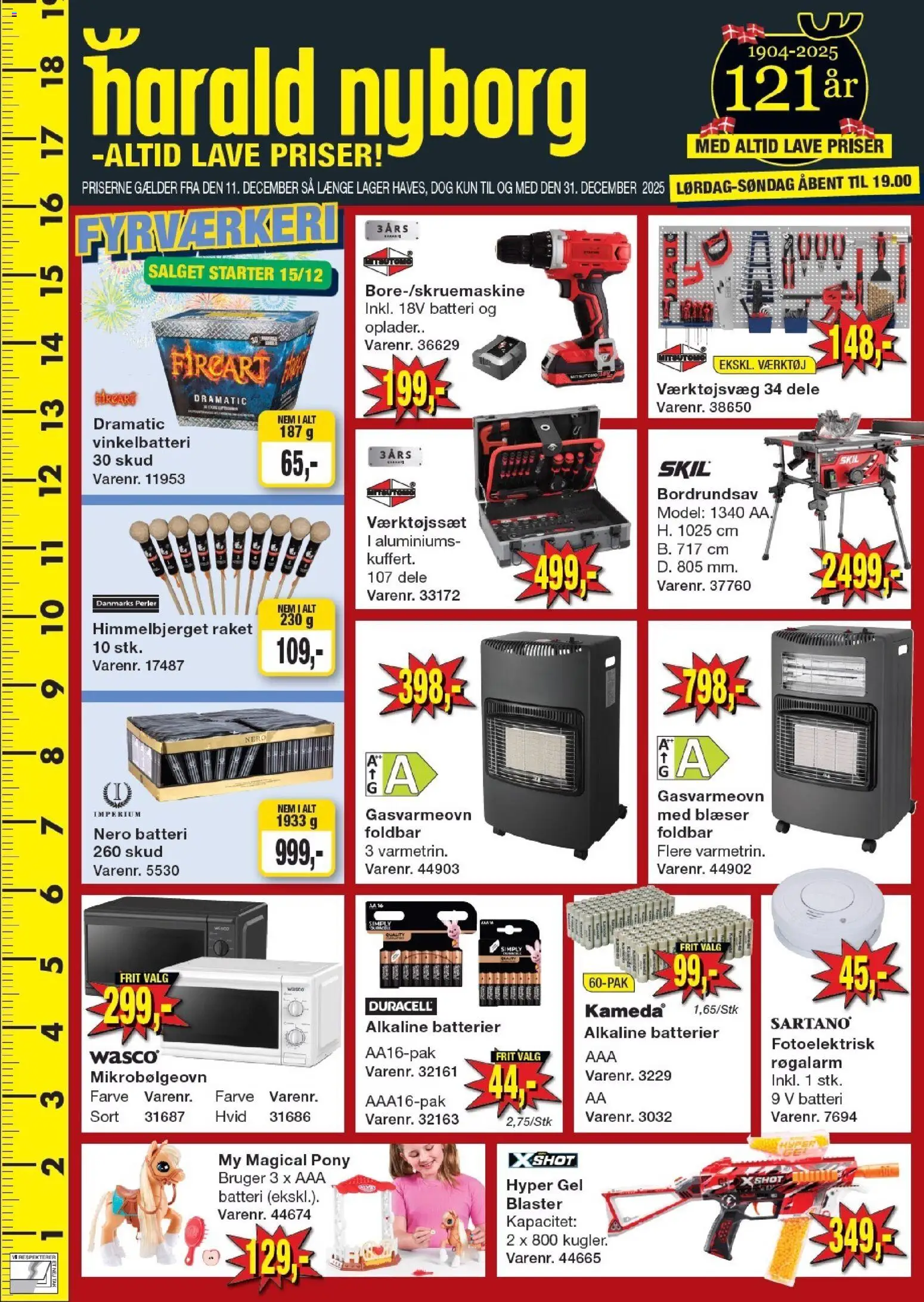 Harald Nyborg tilbudsavis – gyldig fra 11.12.2025 | Side: 1 | Produkter: Batterier, Mikrobølgeovn, Batteri