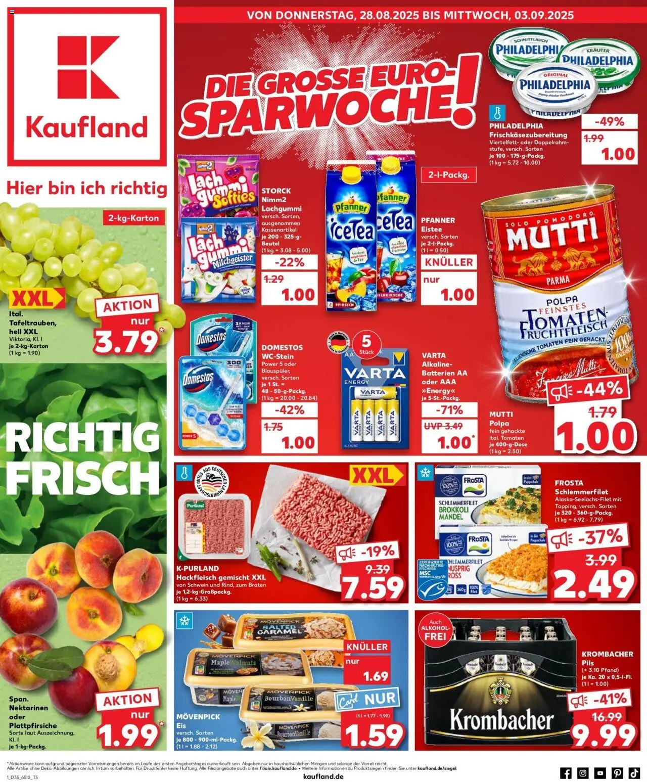 Kaufland prospekt Andernach	 - gültig ab dem 28.08.2025 | Seite: 2 | Produkte: Energy, Tomaten, Pfanner eistee, Brokkoli