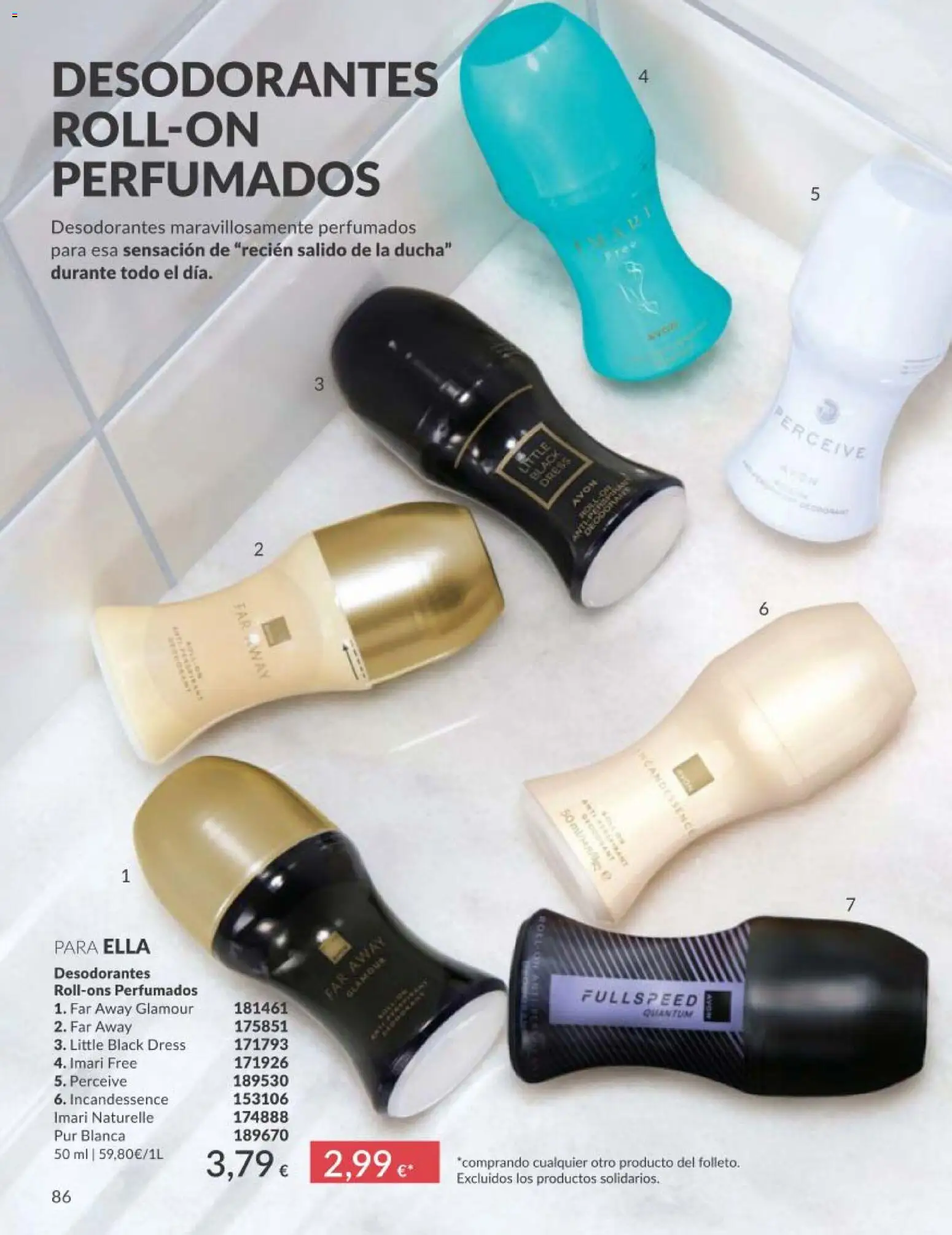 Catálogo AVON campaña 5 │ válido desde el 01.05.2026 | Página: 86 | Productos: Ducha