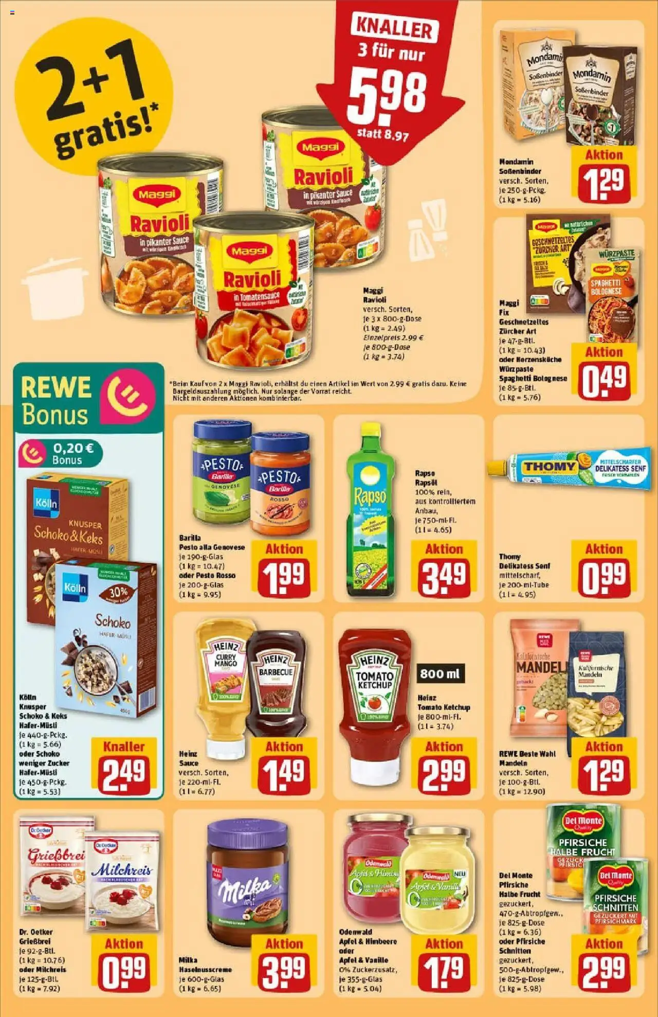 Rewe prospekt Elsterwerda	 - gültig ab dem 24.08.2025 | Seite: 28 | Produkte: Maggi, Barilla pesto, Äpfel, Pasta