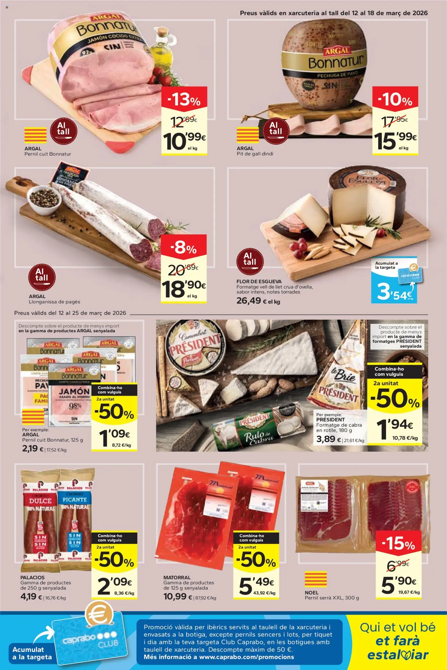 Caprabo folleto │ válido desde el 12.03.2026 | Página: 7 | Productos: Jamón, Jamón cocido, Horno